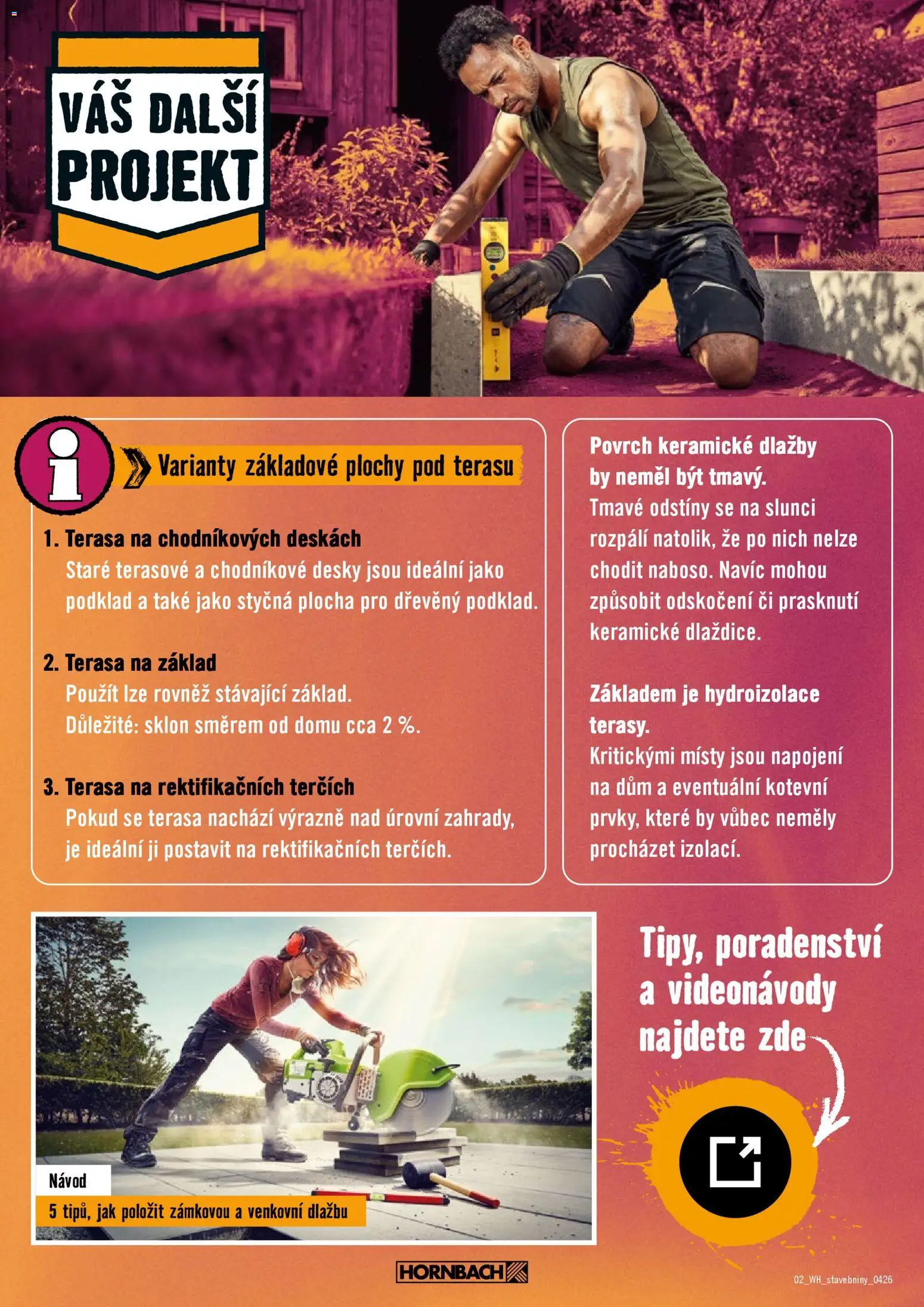 HORNBACH leták - Stavebniny od 22.04.2026 💥 Nenechte si ujít TOP nabídky! ⭐ | Česko