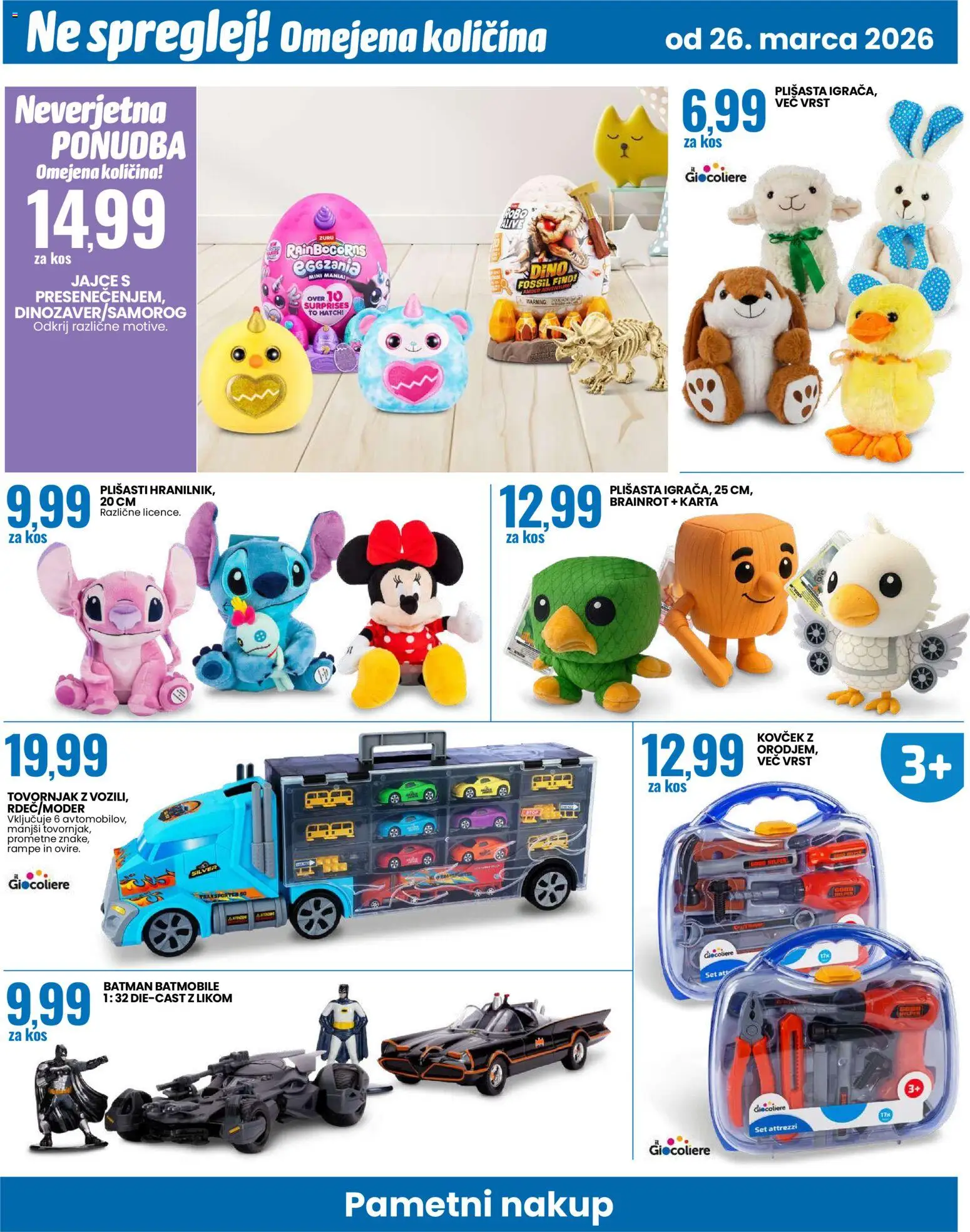 Novi Eurospin katalog ponudbe – veljaven od 26.03.2026 | Stran: 18 | Izdelki: Kos, Kovcek
