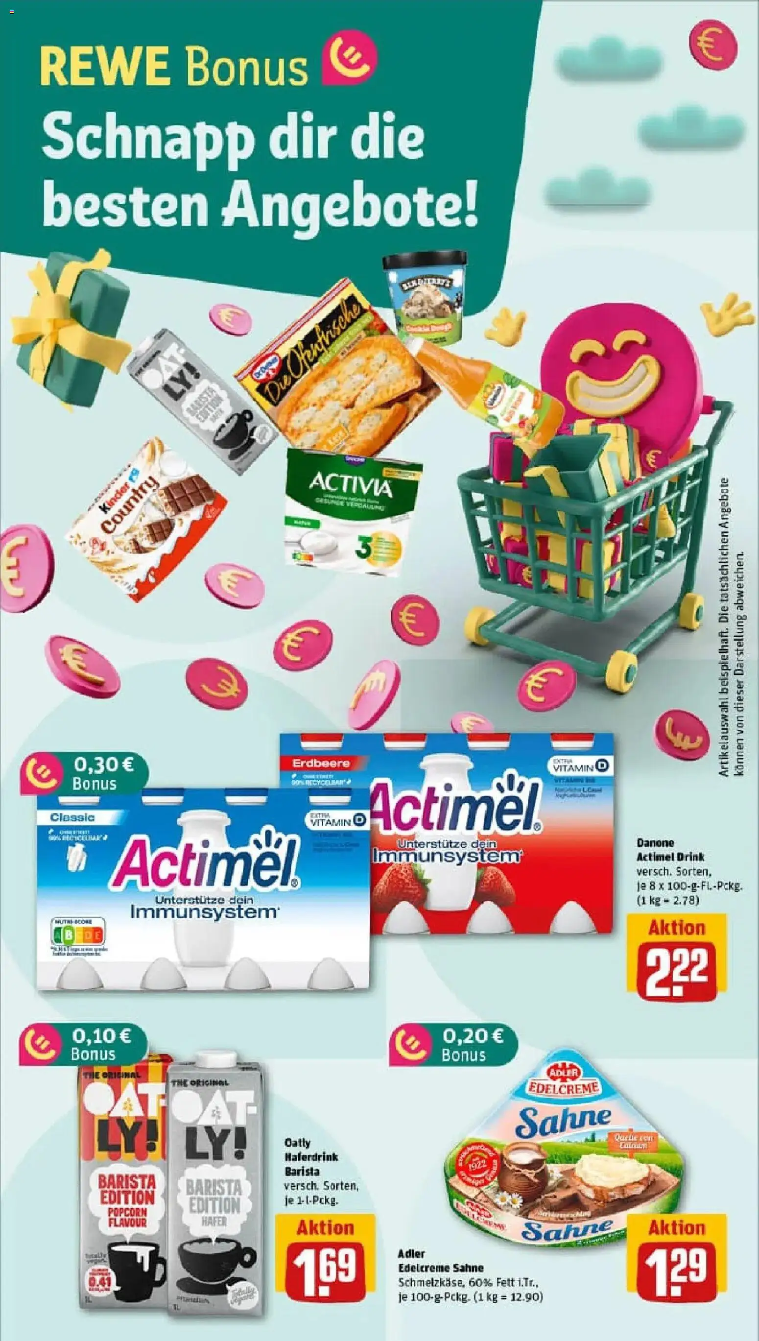 Rewe prospekt Nienburg	 – gültig ab 29.12.2025 | Seite: 4 | Produkte: Actimel, Haferdrink, Sahne, Kinder country