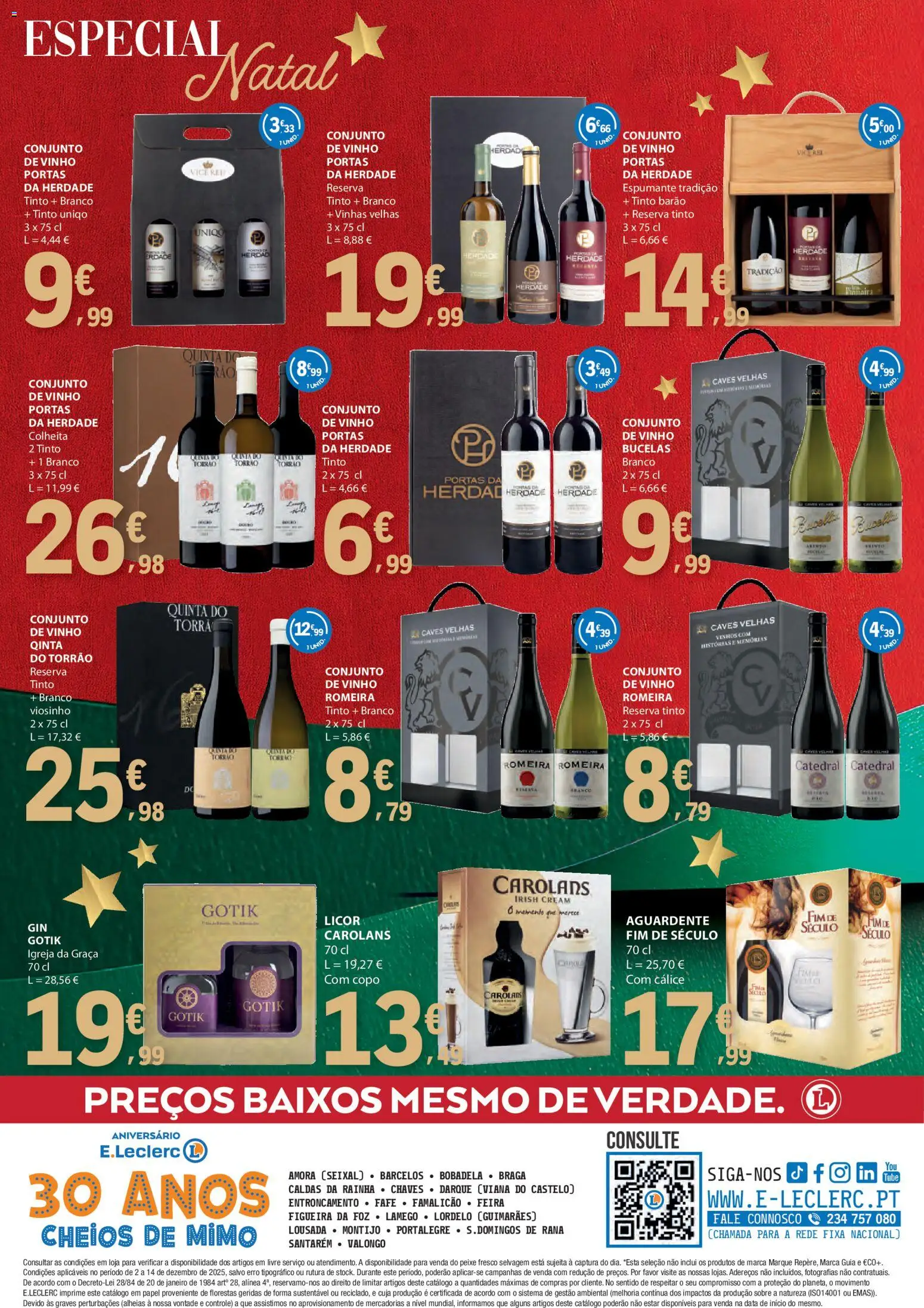 E.Leclerc - Folheto Presentes de Natal │ válido de 02.12.2025 | Página: 16 | Produtos: Espumante, Licor, Vinho, Peixe