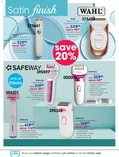 Clicks specials catalogue – valid from 28.10.2025 | Page: 76 | Products: Epilator, Battery