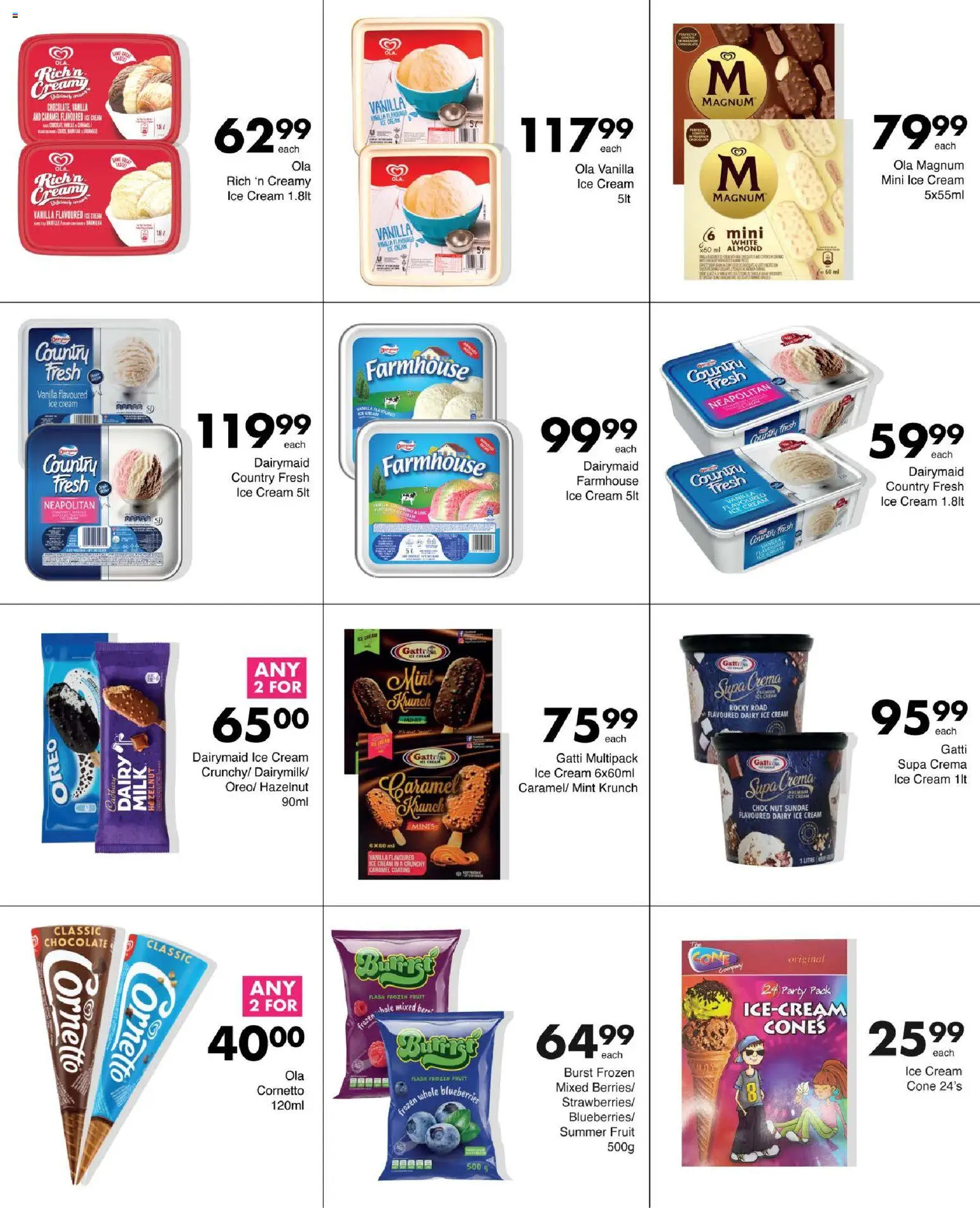 New Save catalogue – valid from 12.02.2026 | Page: 9 | Products: Blueberries, Milk, Chocolate, Cream