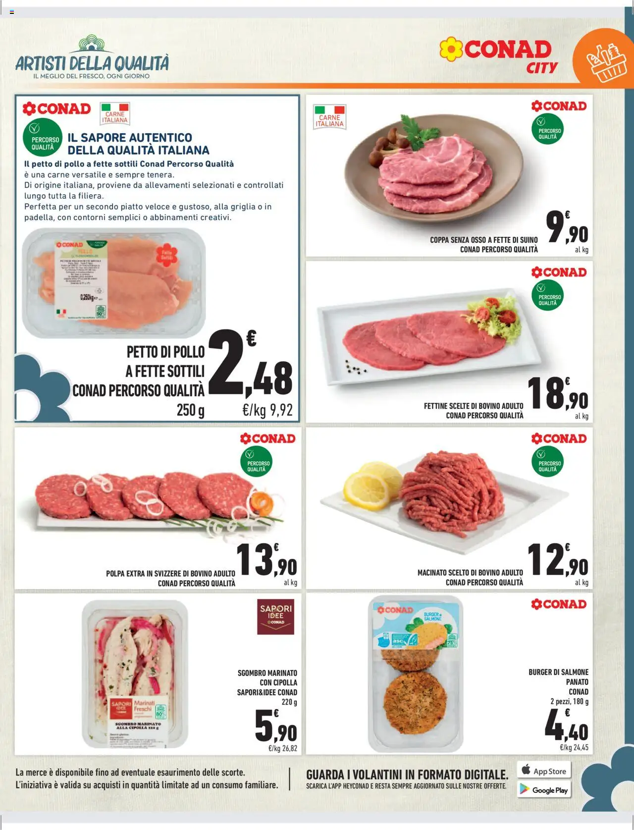 Volantino Conad del 10.10.2025 | Pagina: 11 | Prodotti: Bovino, Piatto, Griglia, Sgombro
