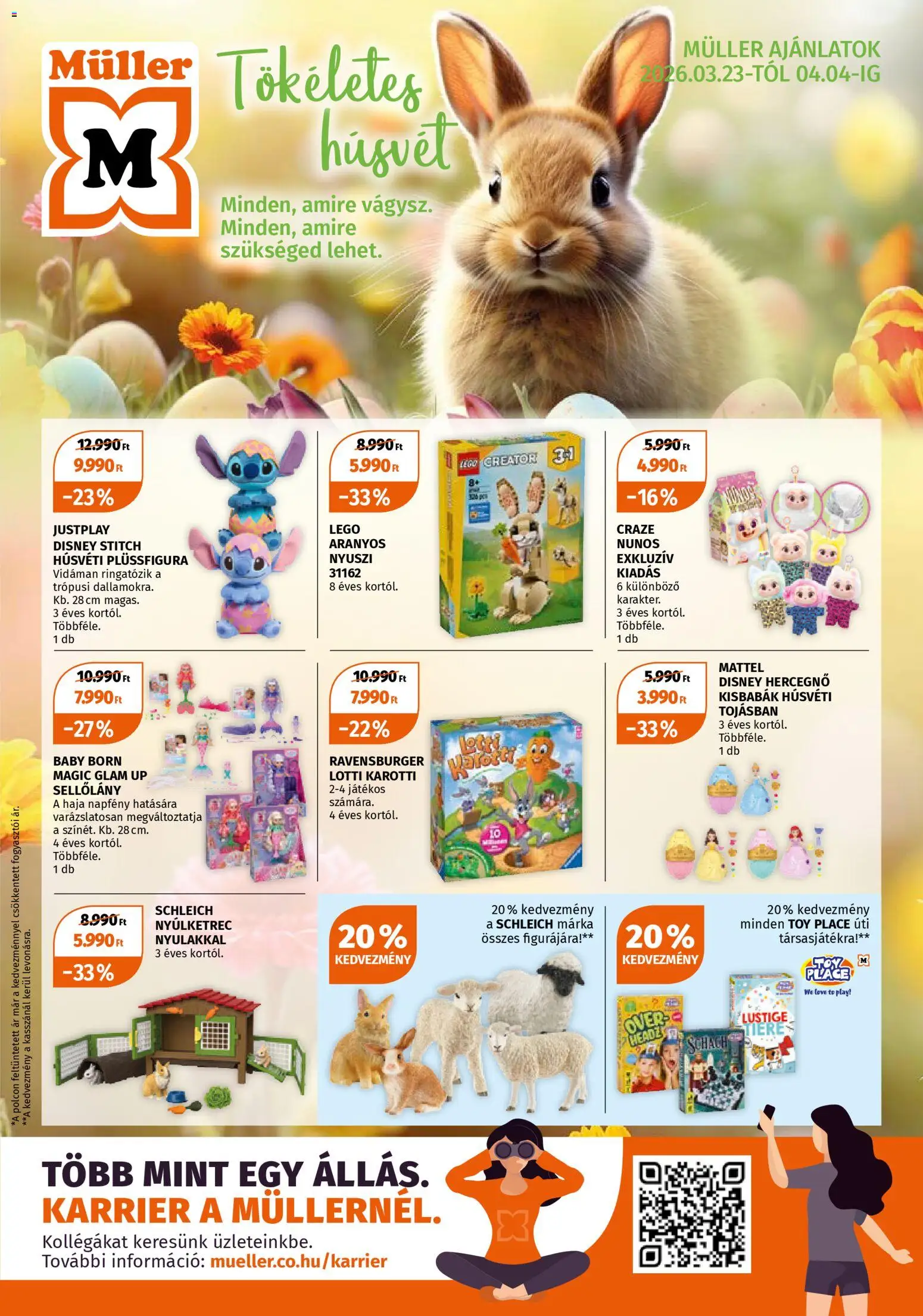 Müller akciós ujság - amely érvényes a következő dátumtól: 23.03.2026 | Oldal: 1