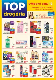TOP Drogéria leták platný od 22.09.2025