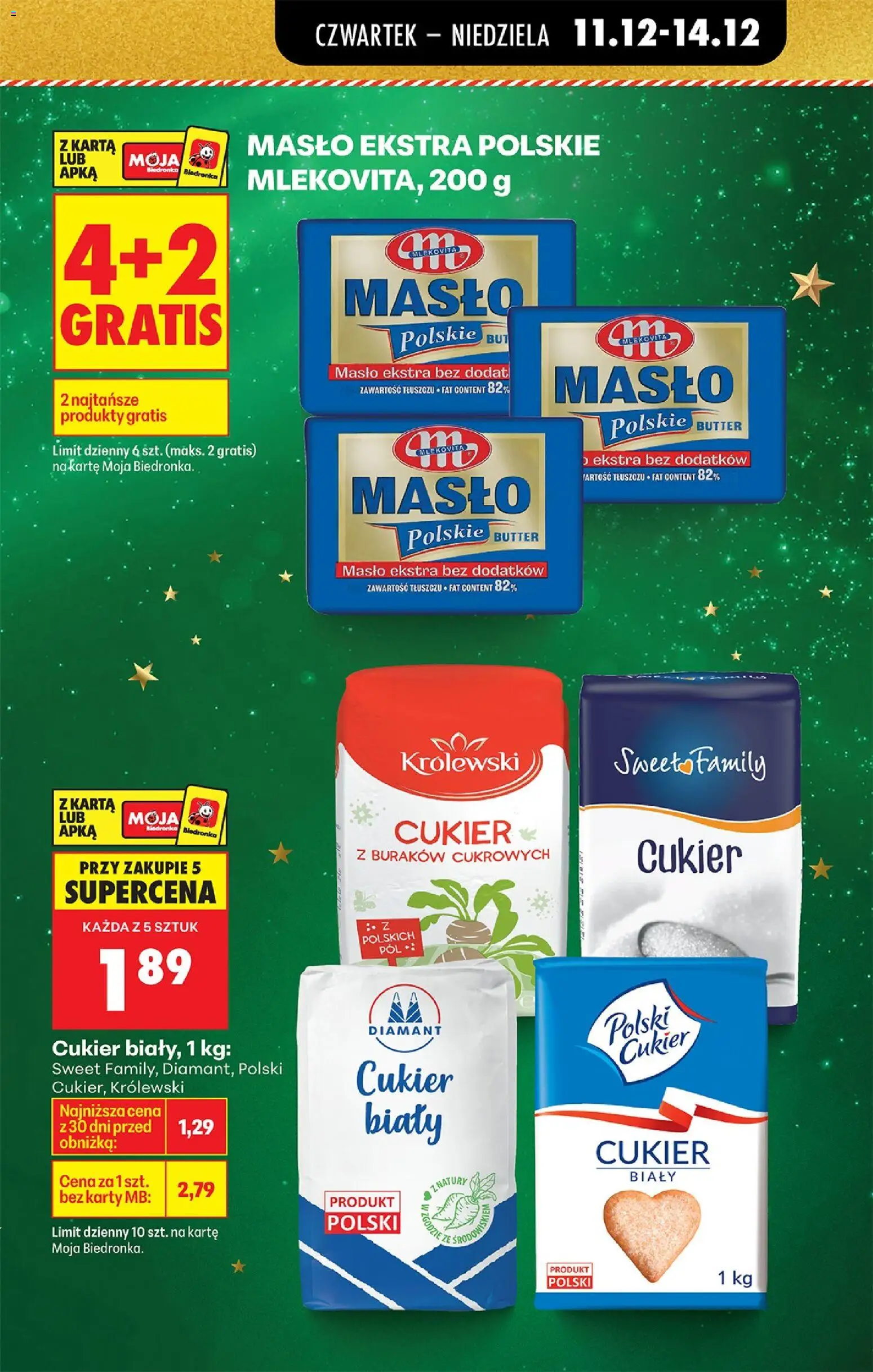 Biedronka gazetka - Oferta w tym tygodniu od 11.12.2025 | Strona: 7 | Produkty: Masło Polskie, Cukier biały, Masło, Cukier