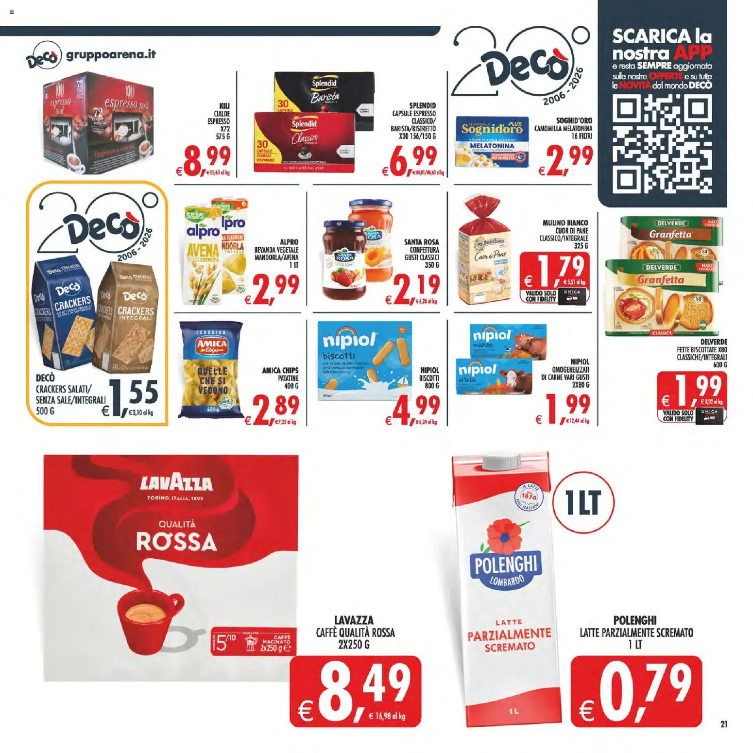 Volantino Decò del 17.03.2026 | Pagina: 24 | Prodotti: Biscotti, Vitello, Fette biscottate, Lavazza