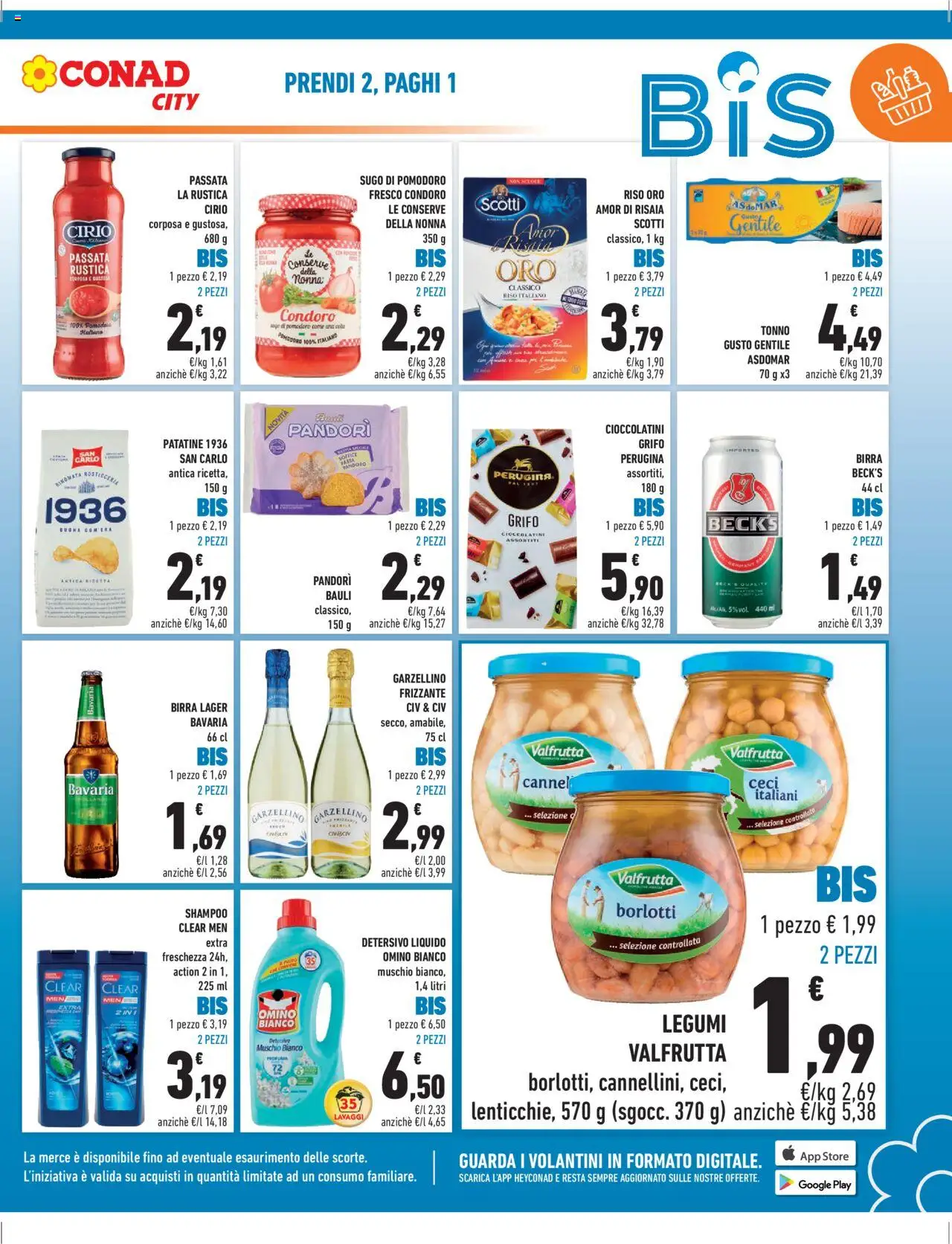 Volantino Conad del 12.09.2025 | Pagina: 3 | Prodotti: Legumi, Riso, Pomodoro, Sugo