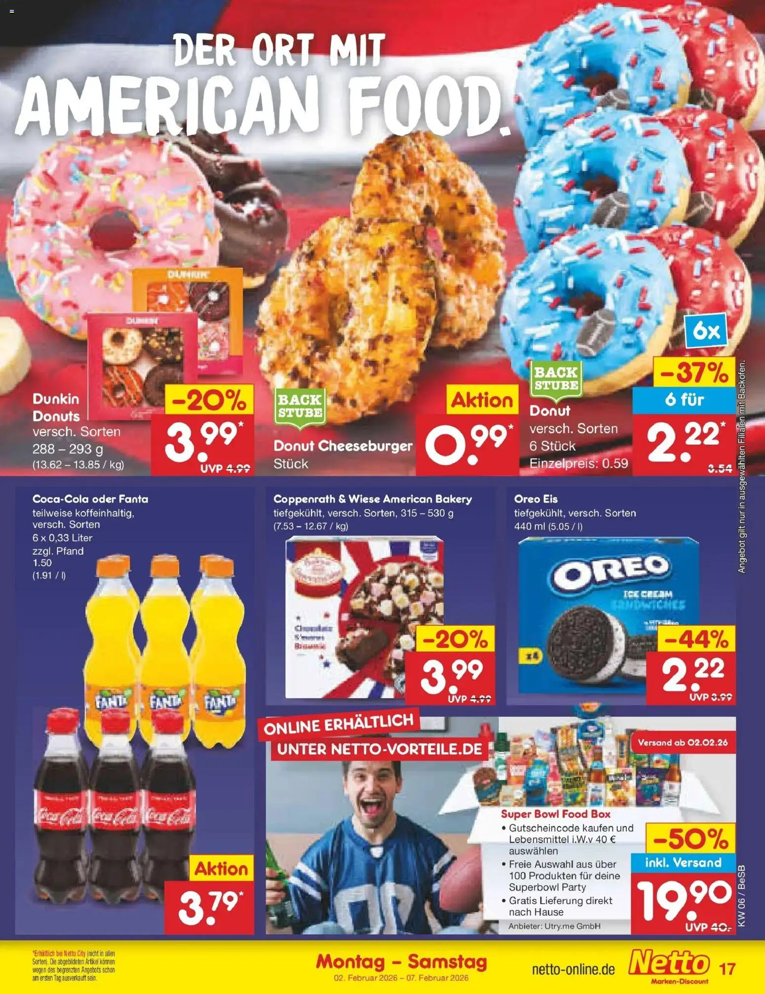 Netto Marken-Discount prospekt Kremmen	 – gültig ab 02.02.2026 | Seite: 17 | Produkte: Fanta, Box, Donuts, Eis