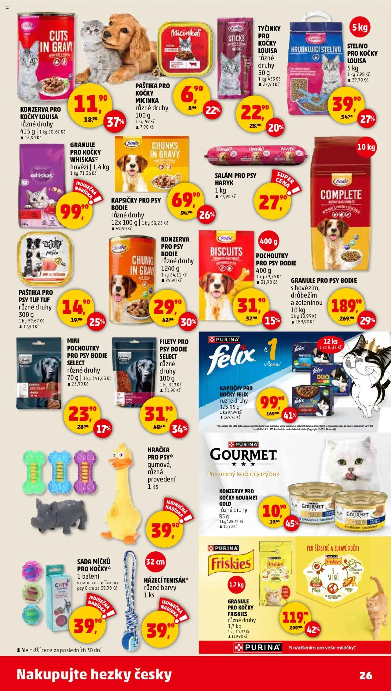 Penny Market leták - Čtvrtečník od 25.09.2025 | Strana: 26 | Produkty: Hovězí, Salám, Granule, Barvy