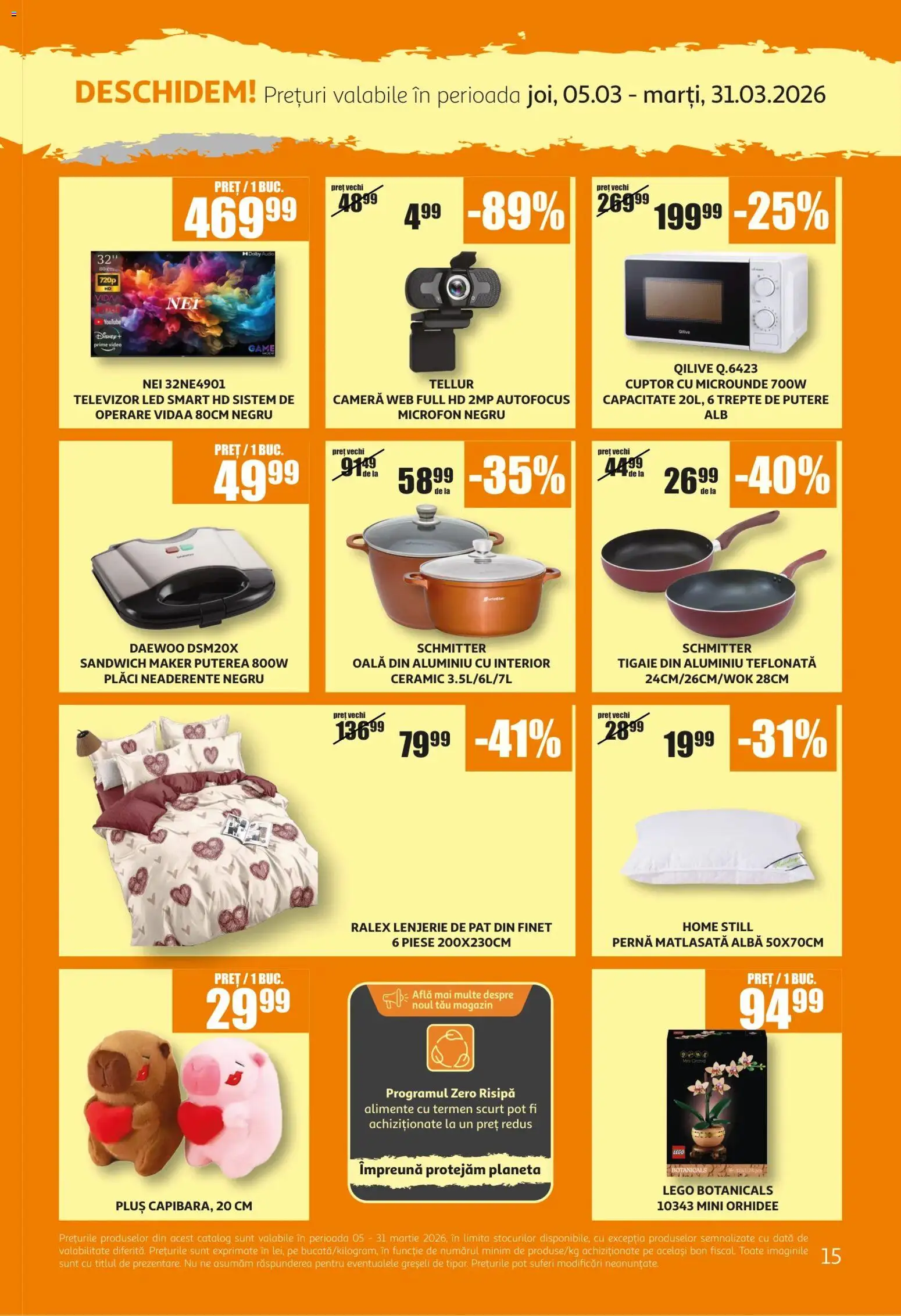 Noul catalog ATAC – valabil de la 05.03.2026 | Pagină: 15 | Produse: Vestiyer, Cameră, Microfon, Tigaie