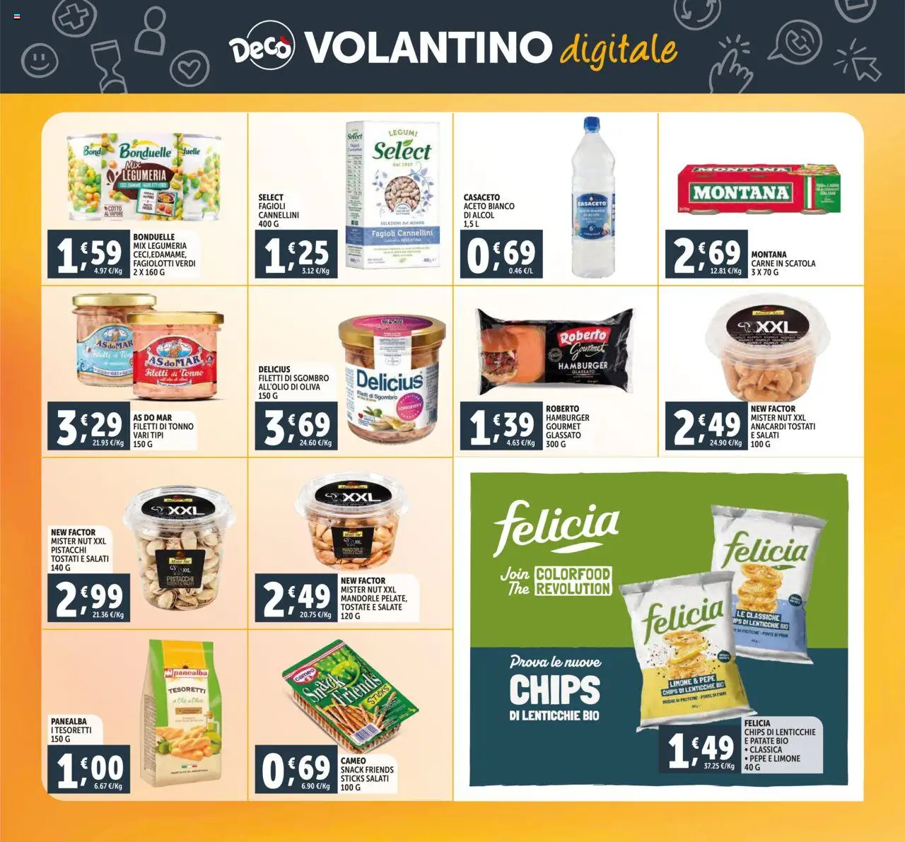 Volantino Decò del 16.10.2025 | Pagina: 27 | Prodotti: Cannellini, Limone, Tonno, Pistacchi