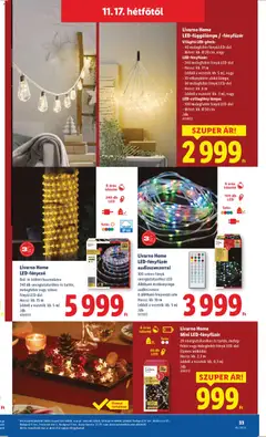 Livarno Home LED-függőlámpa /-fényfüzér, Világító LED-gömb: - 40 melegfehér fényű LED-del - Méret: kb. Ø 20 cm, vagy LED-fényfüzér: - 240 melegfehér fényű LED-del - Hossz: kb. 21 m (ebből a vezeték: kb. 5 m), vagy - 10 villanykörte alakú lámpa, 50 melegfehér fényű LED-del Hossz: kb. 8 m (ebből a vezeték: kb. 3 m), vagy LED-csillagfény lámpa: - 100 melegfehér fényű LED-del Méret: kb. Ø 50 cm - amely érvényes a következő dátumtól: 13.11.2025 | Oldal: 33