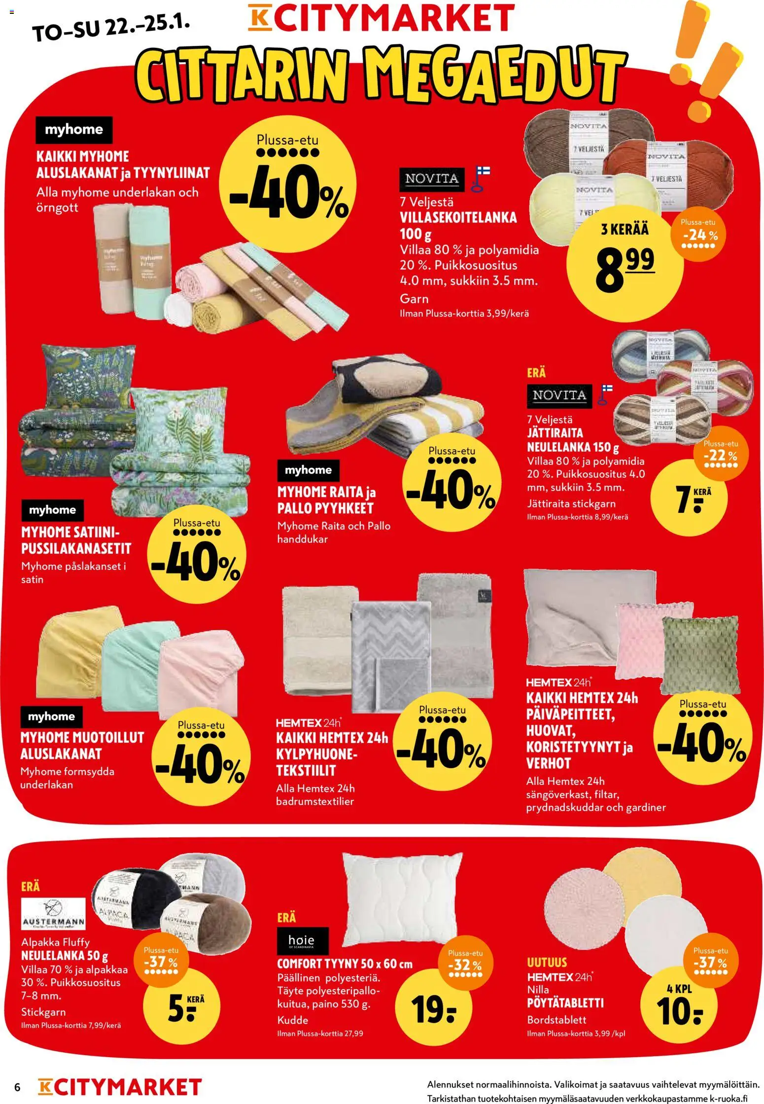 K-Citymarket tarjoukset – voimassa 22.01.2026 alkaen | Sivu: 6