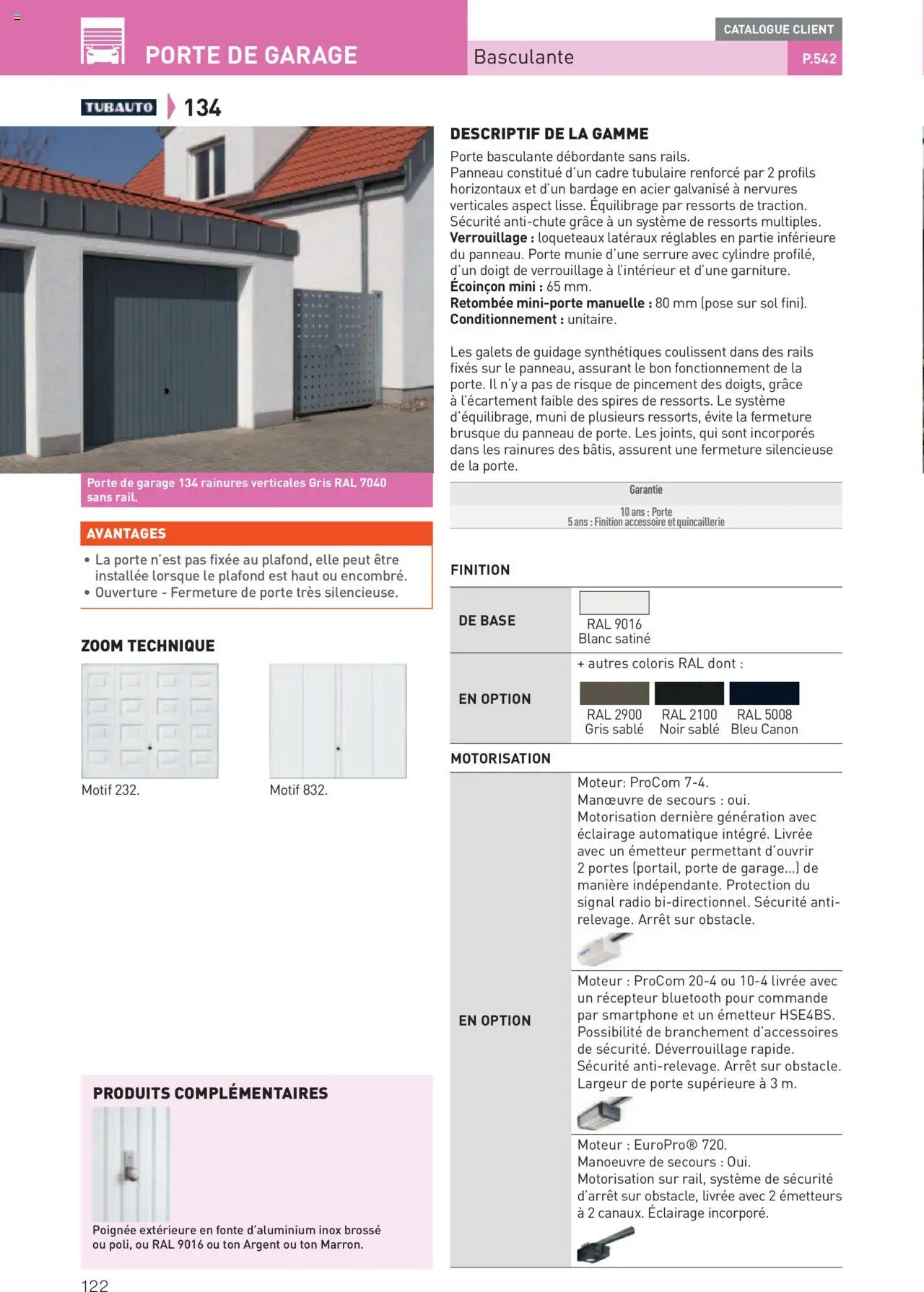  | Page: 122 | Produits: Radio, Base, Portes, Cadre