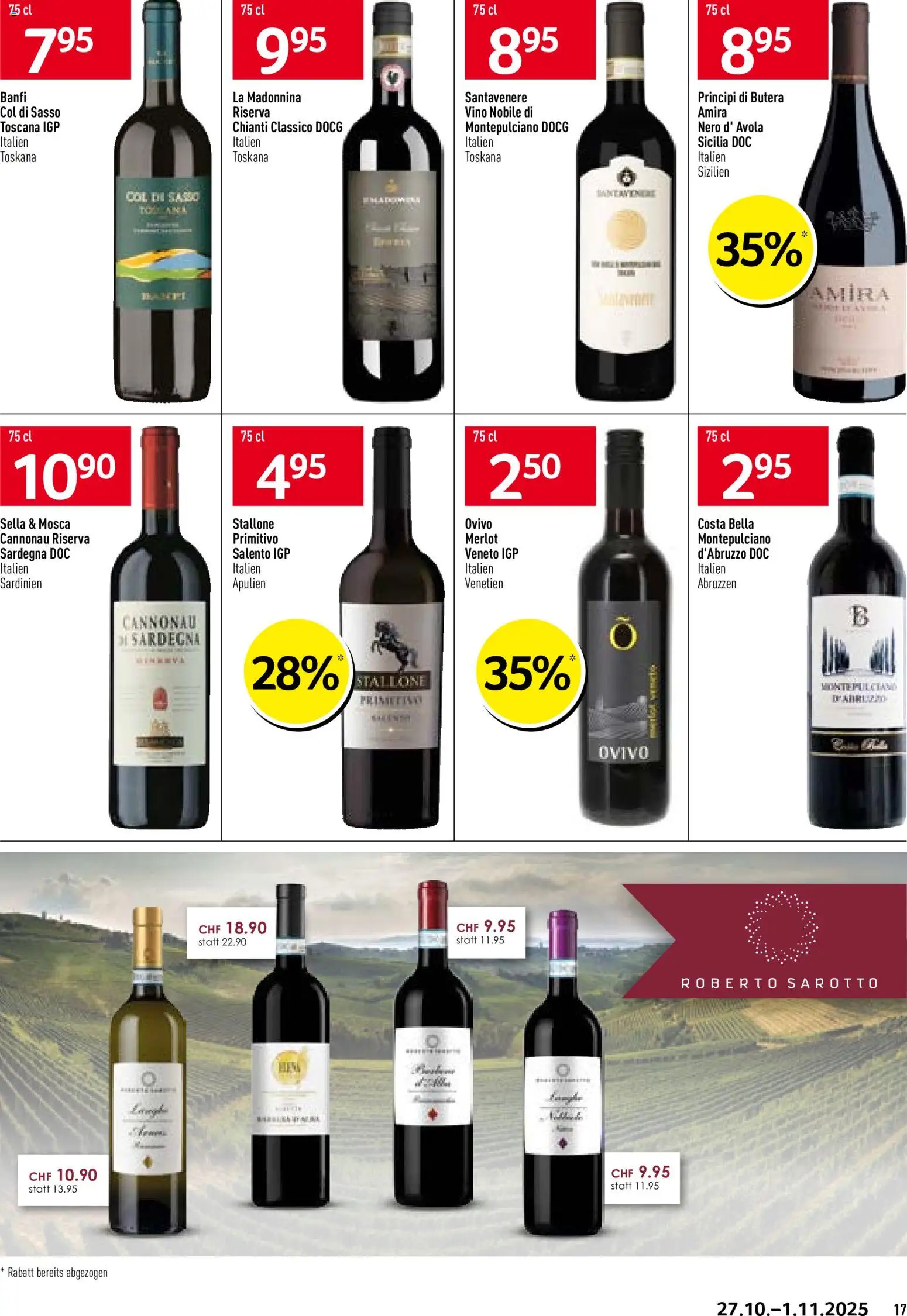 Prodega Aktionen Pizzeria – gültig ab 27.10.2025 | Seite: 17 | Produkte: Merlot