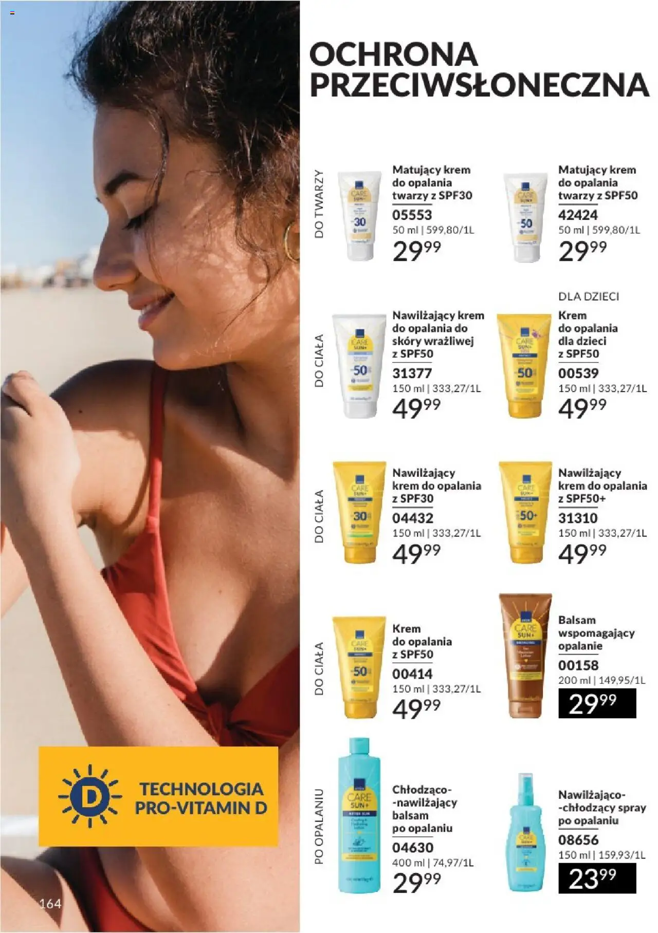 Avon Katalog 08 2025 od 01.08.2025 | Strona: 164 | Produkty: Krem do opalania, Krem