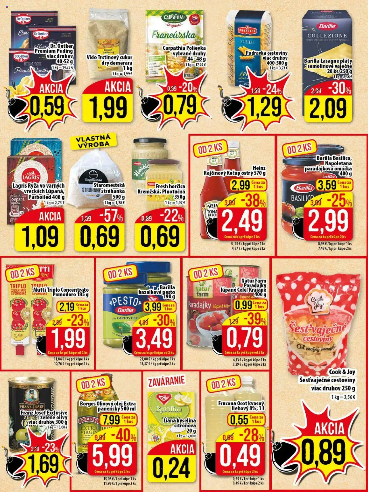 Klas leták │ platný od 28.07.2025 | Strana: 14 | Produkty: Ryža, Cukor, Omáčka, Ocot