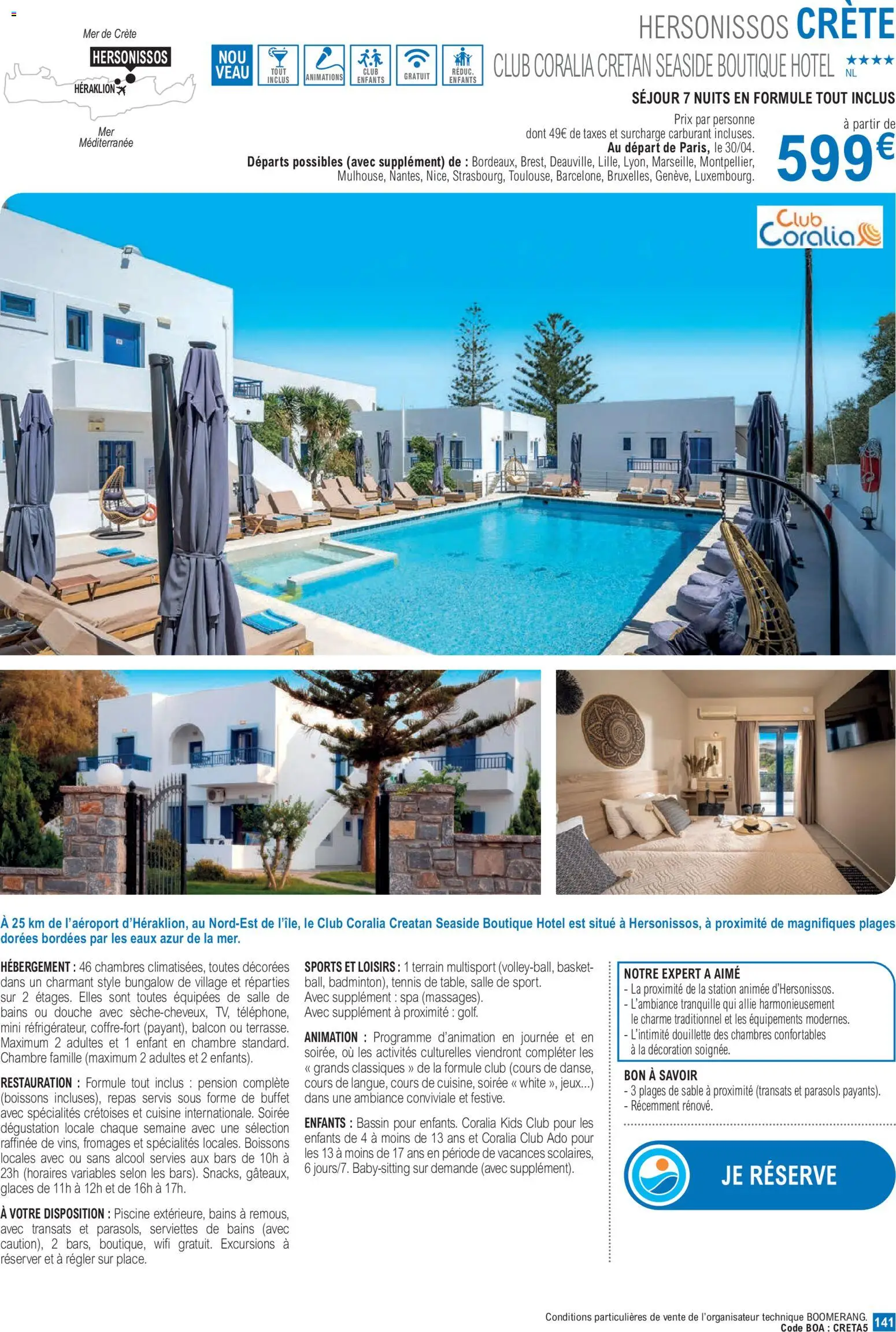 {H1} | Page: 141 | Produits: Alcool, Buffet, Douche, Jeux