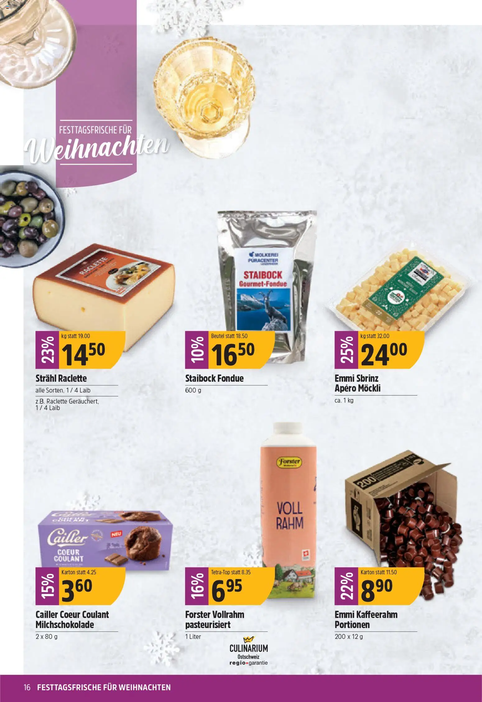 TopCC Aktionen – gültig ab 15.12.2025 | Seite: 16 | Produkte: Raclette, Fondue