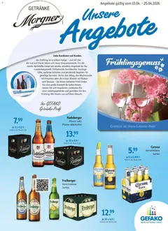 Angebote - Getränke Morgner: Angebote ab 12.04.2026 gültig