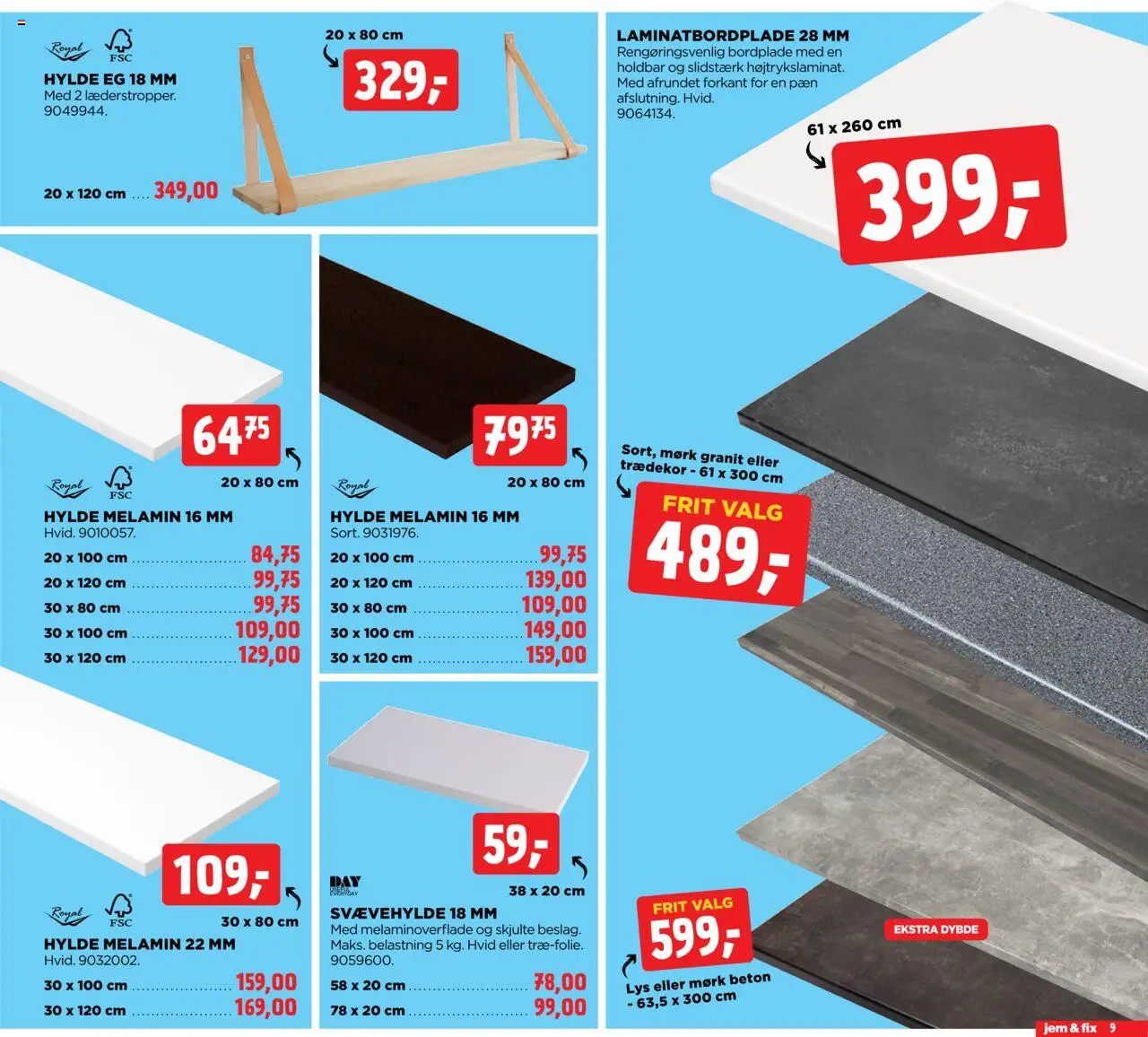 Jem & fix Tilbudsavis gyldig fra 06.07.2025 | Side: 9 | Produkter: Hylde