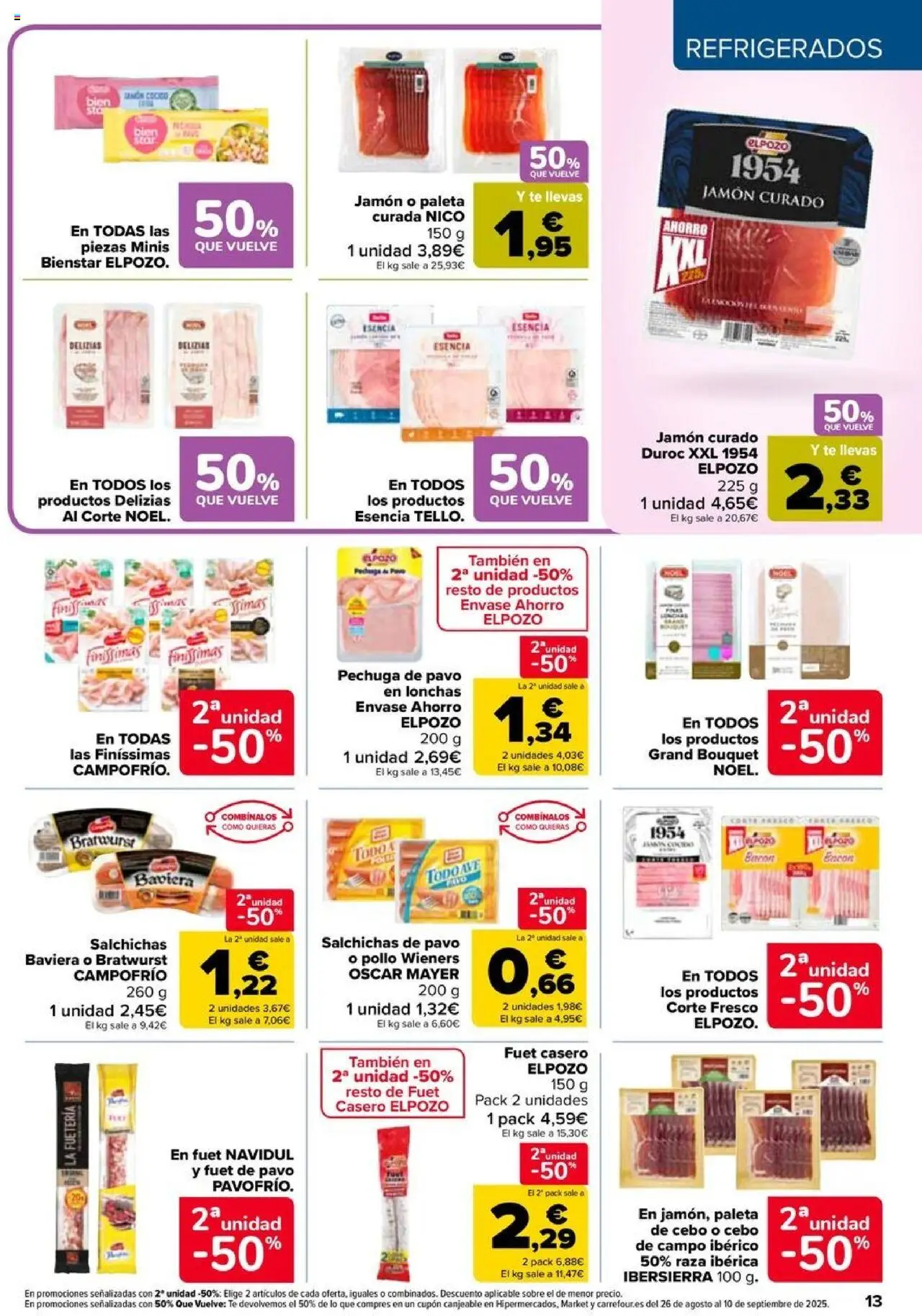 Carrefour folleto │ válido desde el 08.08.2025 | Página: 13 | Productos: Jamón, Té