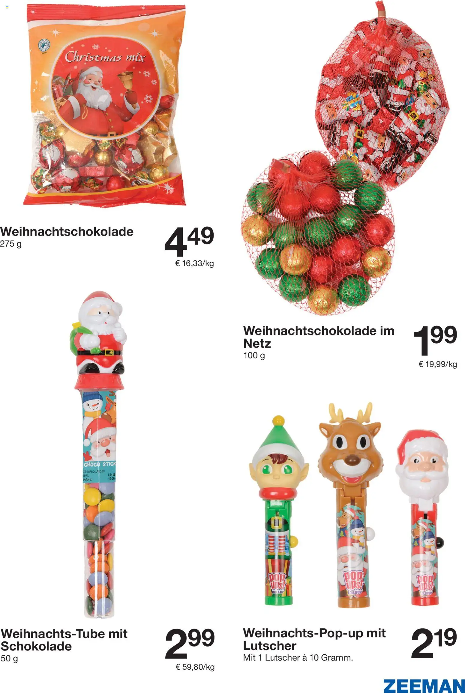 Zeeman Prospekt 	 – gültig ab 08.11.2025 | Seite: 33 | Produkte: Schokolade