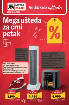 Mega Maxi Black Friday  - pregled Mega Maxi kataloga - važi od 27.11.2025