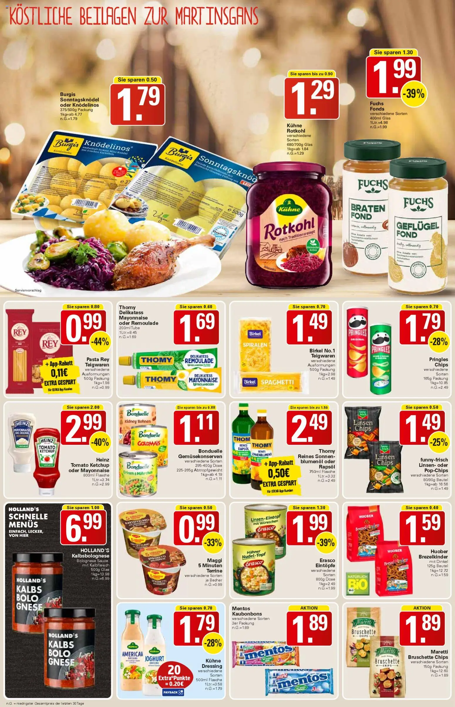 WEZ Prospekt – gültig ab 03.11.2025 | Seite: 10 | Produkte: Rotkohl, Dressing, Mayonnaise, Chips