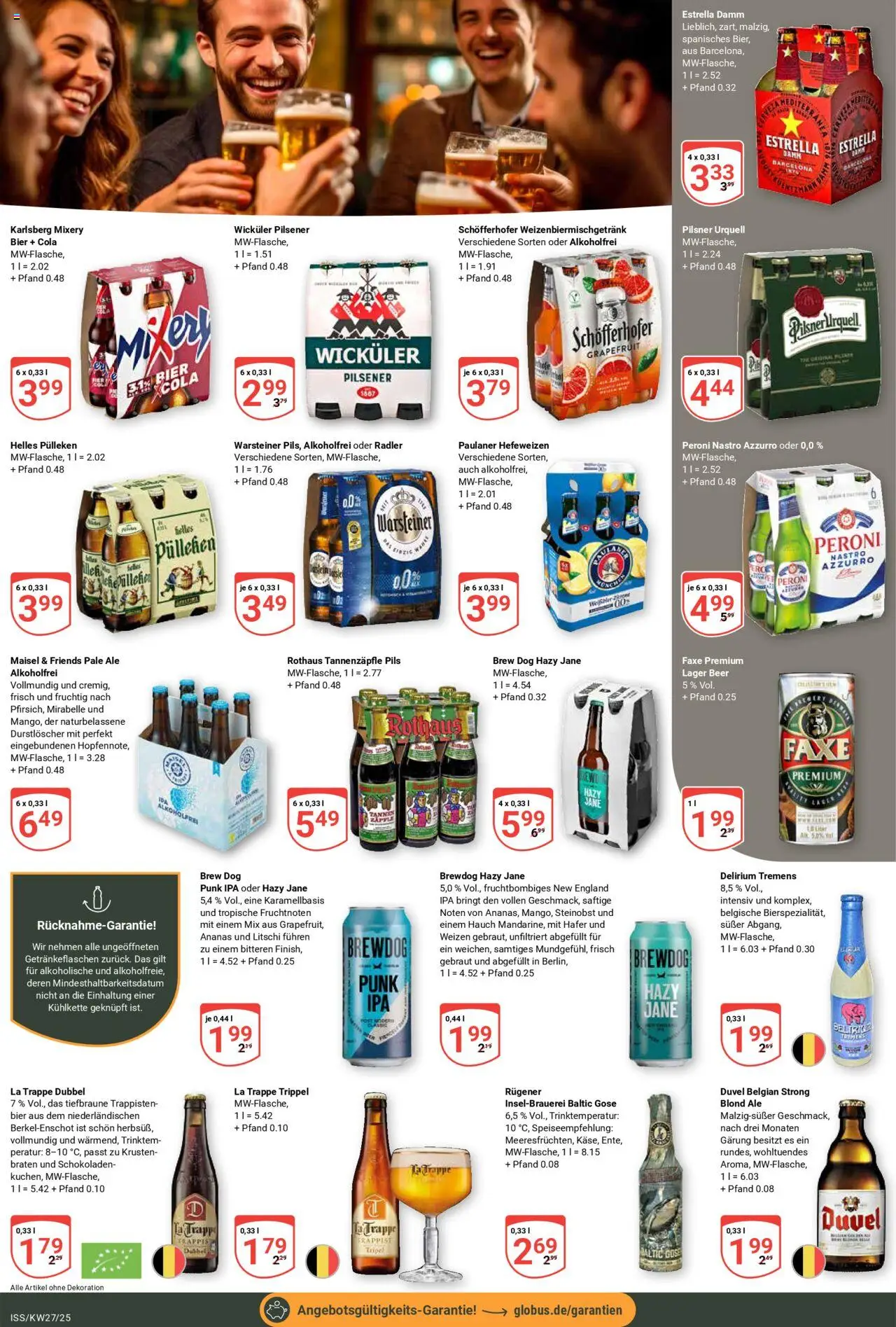 Globus Prospekt 	 - gültig ab dem 30.06.2025 | Seite: 20 | Produkte: Cola, Warsteiner, Mixery, Paulaner