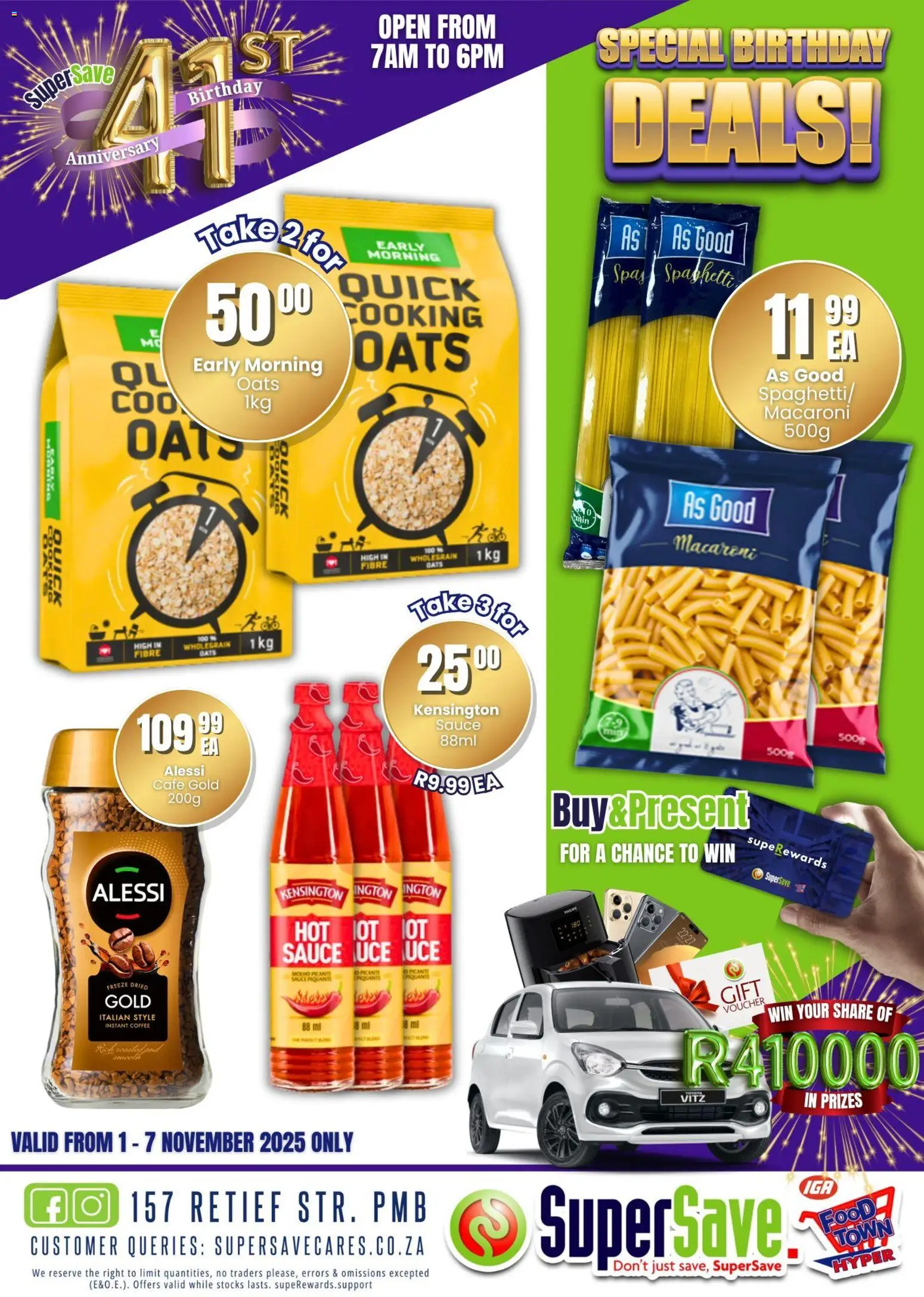 New Super Save catalogue – valid from 31.10.2025 | Page: 97 | Products: Oats, Coffee, Sauce, Estuche organizador de viaje