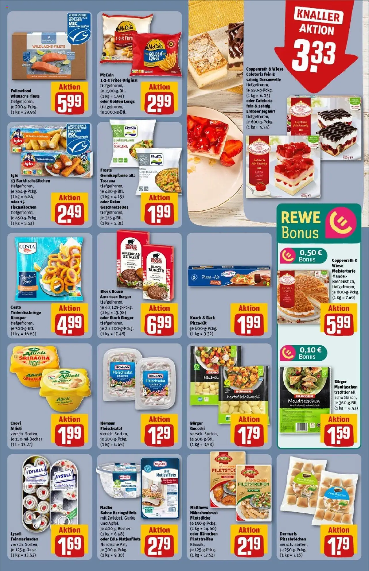 Rewe prospekt Oberwesel	 - gültig ab dem 01.06.2025 | Seite: 19 | Produkte: Iglo, Tintenfisch, Fischstabchen, Sahne