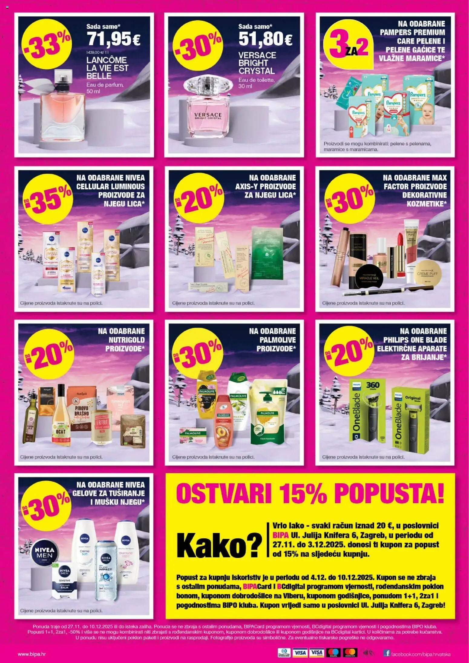 Bipa katalog | vrijedi od 27.11.2025 | Stranica: 2 | Proizvodi: Pelene, Gaćice, Ocat, Pampers