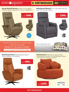 Woonsquare - Folder - Voorbeeld van een folder van Woonsquare, geldig van 16.02.2026 | Pagina: 9 | Producten: Fauteuil