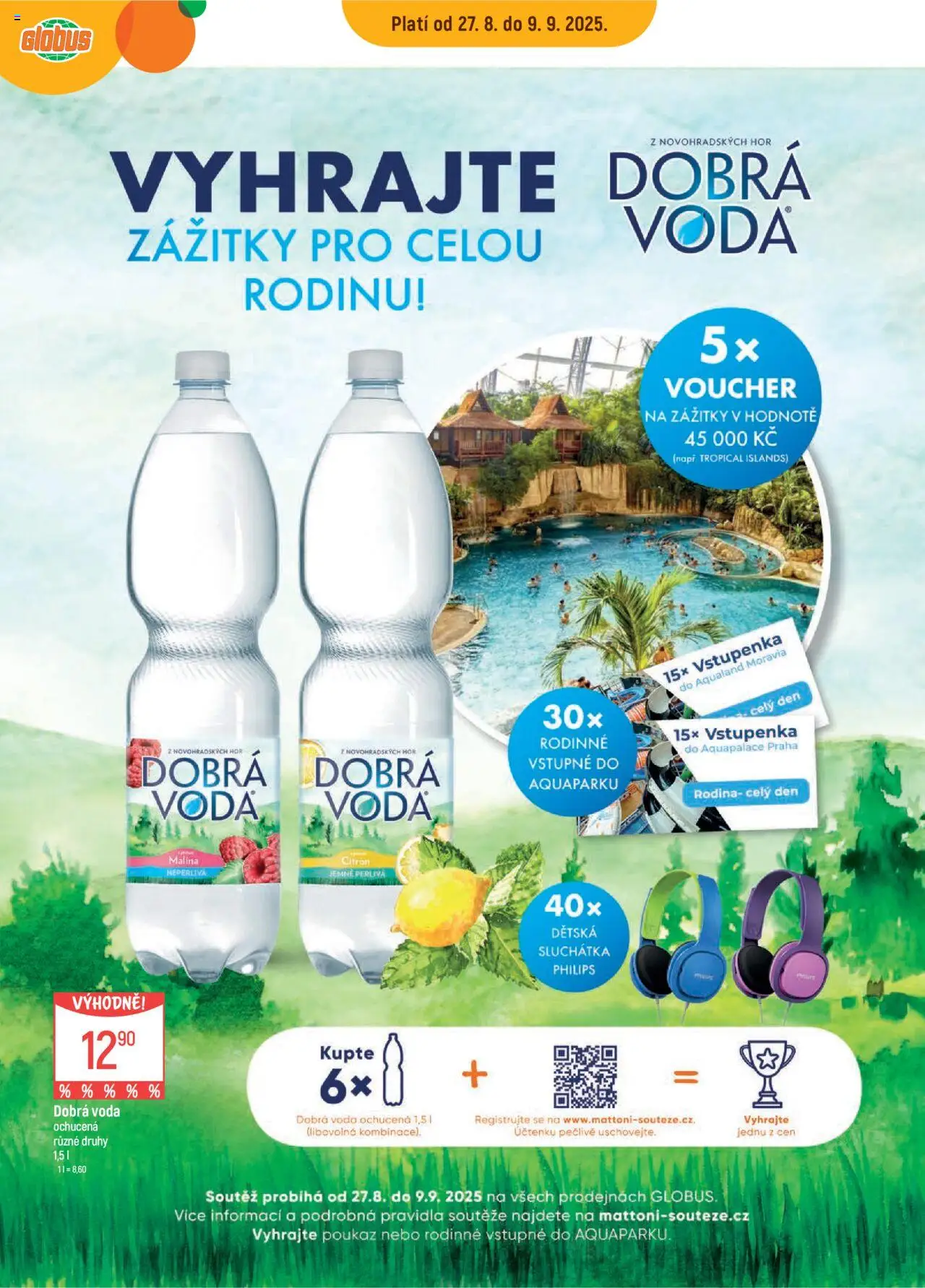 Globus leták - Brno od 27.08.2025 | Strana: 18 | Produkty: Dobrá voda, Globus, Sluchátka, Citron