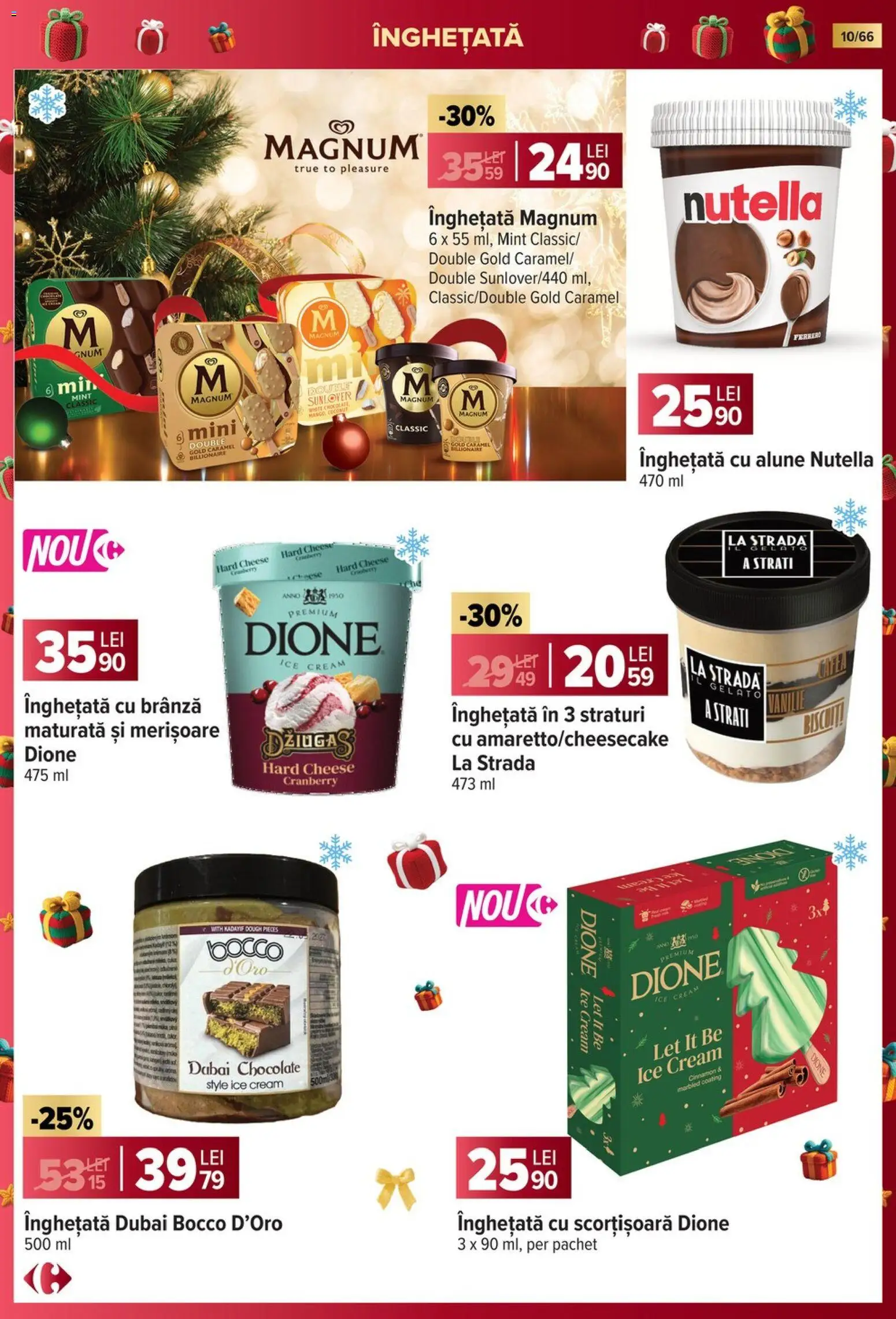Noul catalog Carrefour – valabil de la 19.11.2025 | Pagină: 10 | Produse: Delgeç, Alune, Înghețată, Çocuk sutyeni