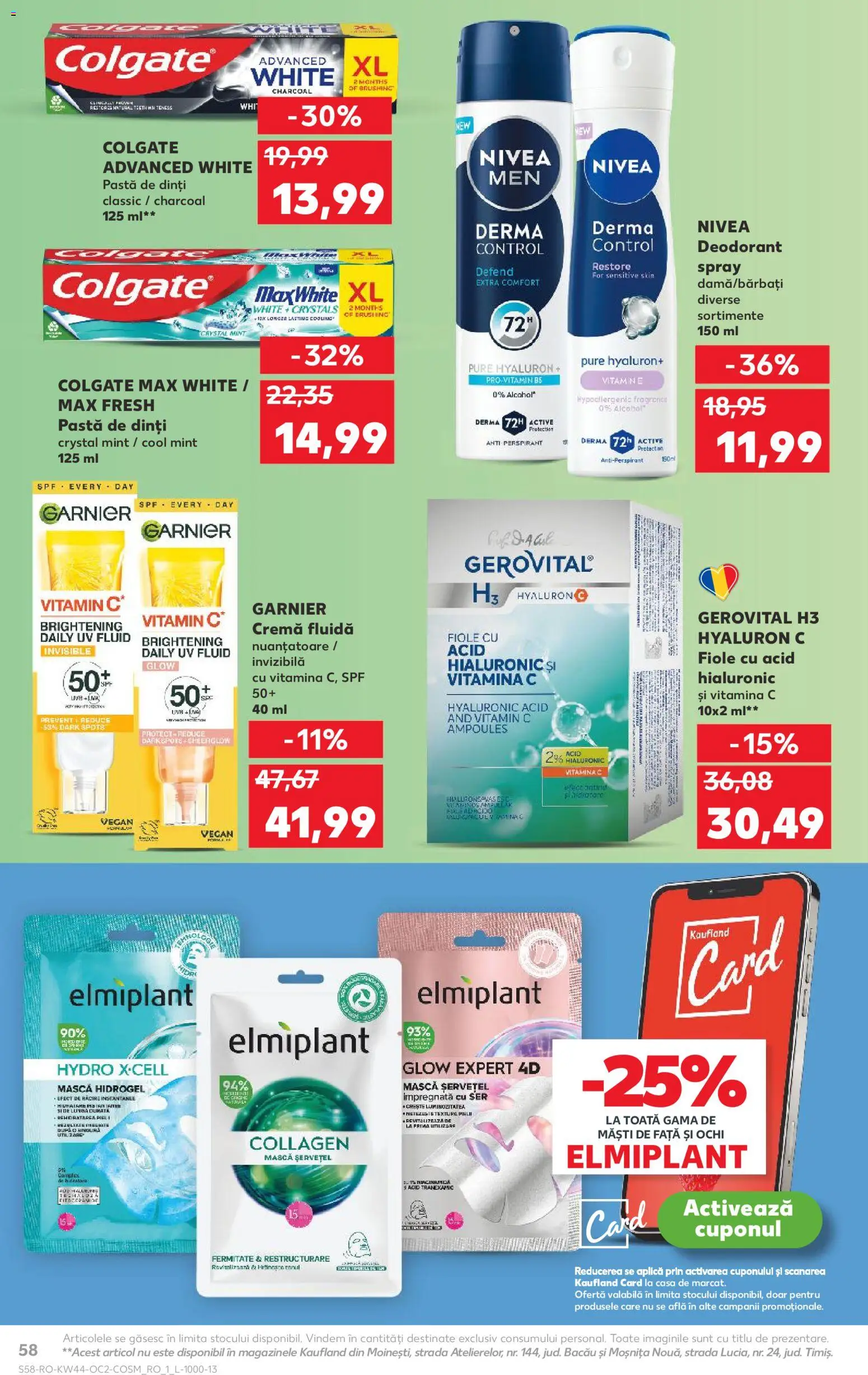 Kaufland RO akciós ujság - amely érvényes a következő dátumtól: 29.10.2025 | Oldal: 58 | Termékek: Duplo, Vitamin c, Vegán
