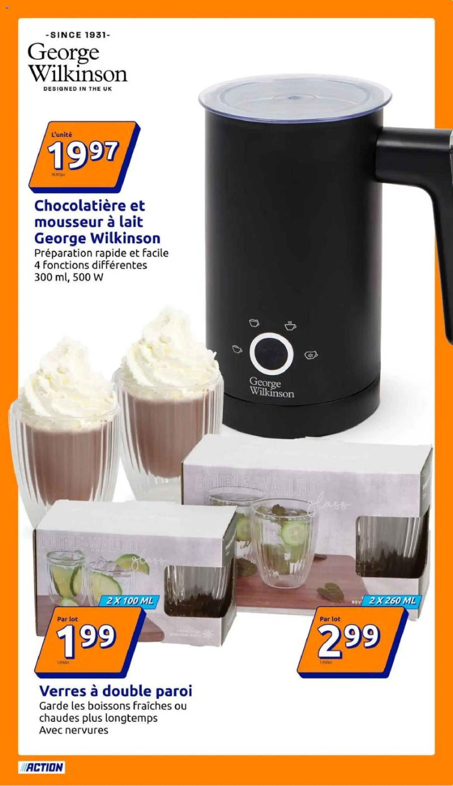 {H1} | Page: 9 | Produits: Verres a double paroi, Lait, Thé