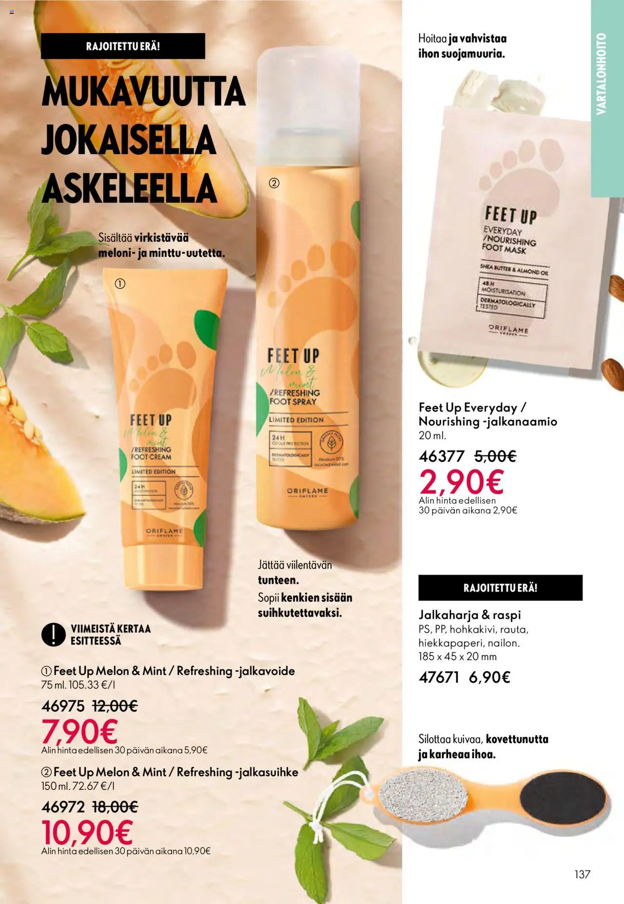 Oriflame - Esite 14 – voimassa 08.10.2025 alkaen | Sivu: 137 | Tuotteet: Jalkavoide