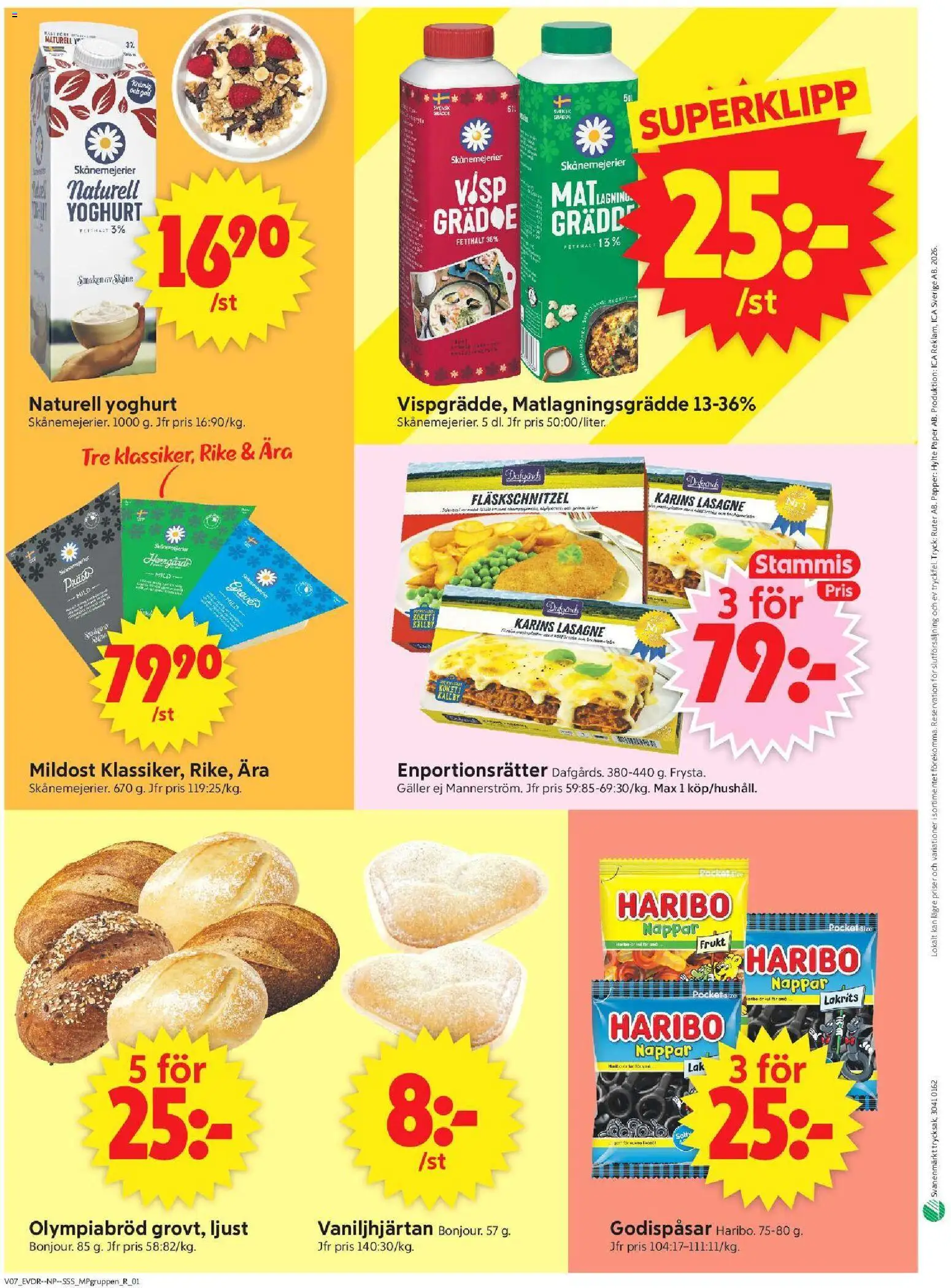 ICA Supermarket reklamblad aktuell från 09.02.2026 | Sida: 10 | Produkter: Lakrits, Galler, Papper, Grädde
