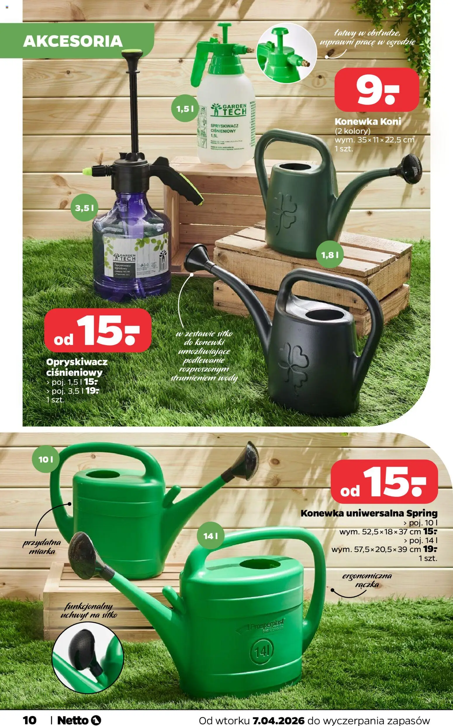 Netto gazetka - Dom i ogród od 07.04.2026 | Strona: 10 | Produkty: Opryskiwacz