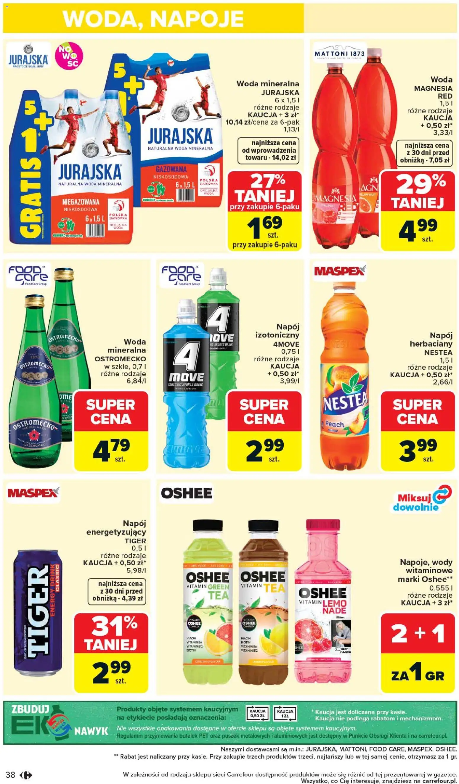 Carrefour gazetka od 20.04.2026 | Strona: 40 | Produkty: Napoje, Woda niegazowana, Woda