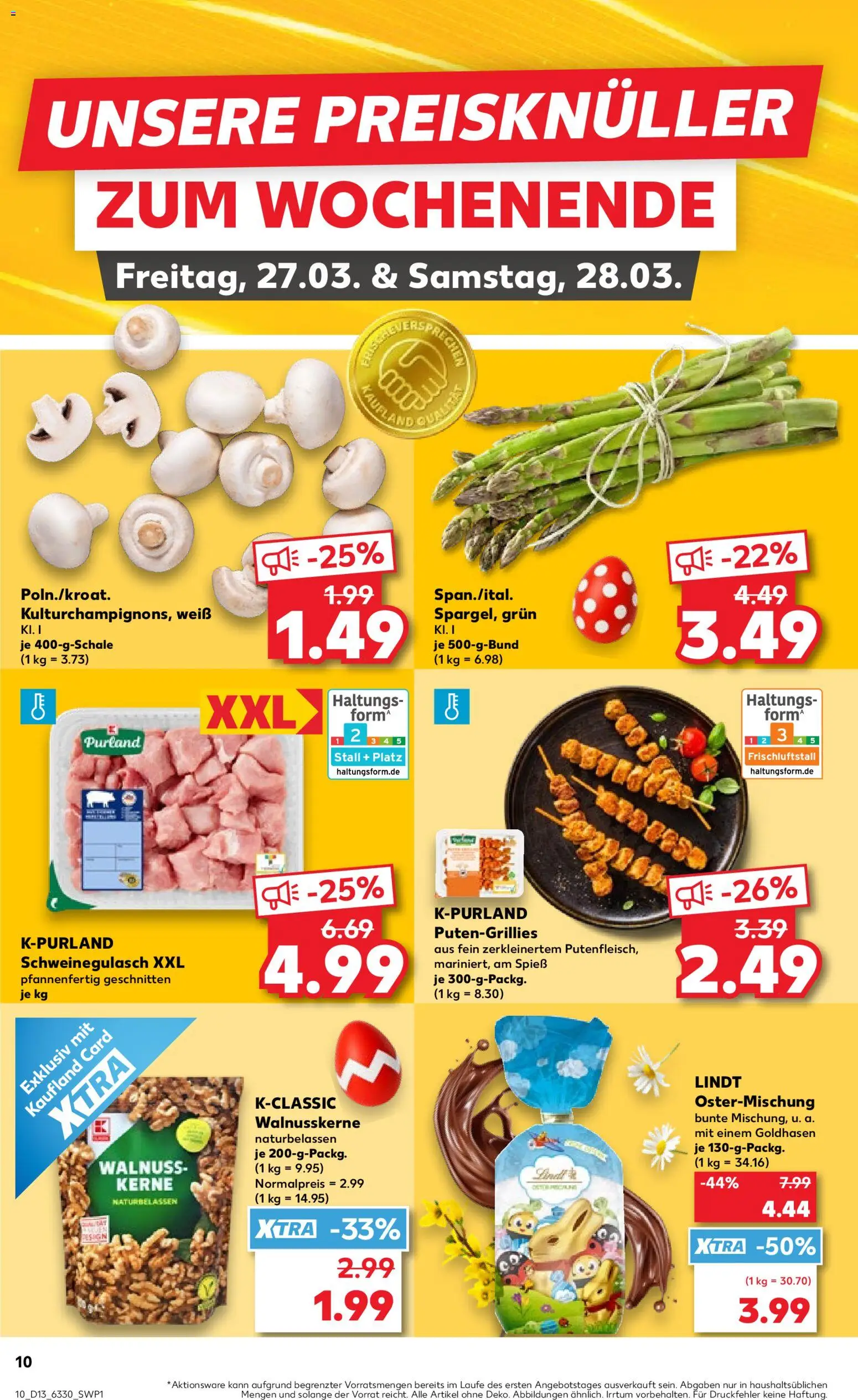 Kaufland Prospekt Hamburg	 – gültig ab 26.03.2026 | Seite: 10 | Produkte: Schweinegulasch, Lindt