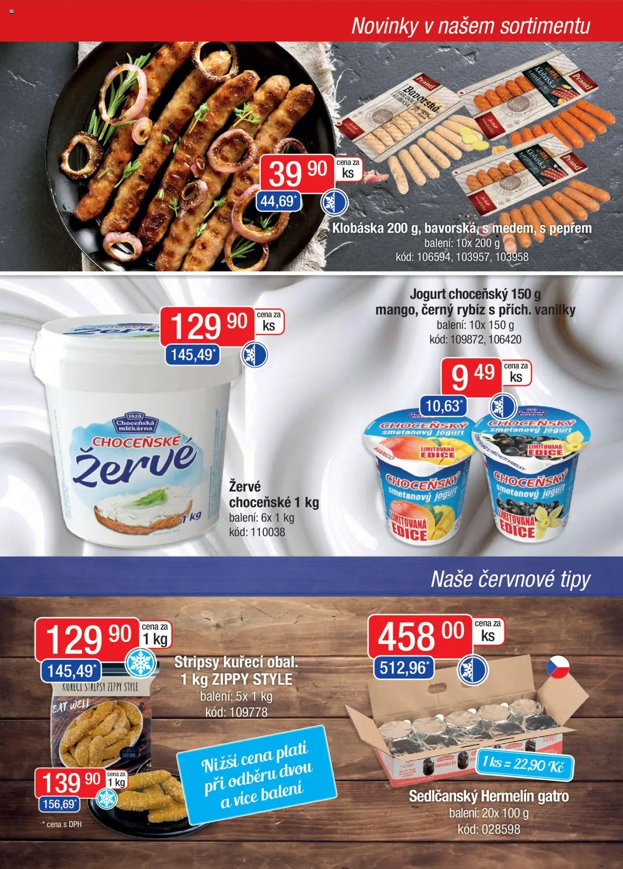 Astur & Qanto leták - Velkoobchod fresh 06/2025 od 01.06.2025 | Strana: 3 | Produkty: Sedlčanský Hermelín, Klobása, Žervé, Kuřecí stripsy