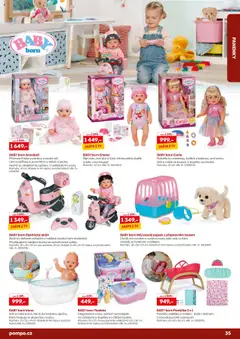 Náhled letáku POMPO katalog Vánoce 2025 od 16.10.2025 | Strana: 35 | Produkty: Tv, Kolébka, Dudlík, Baterie