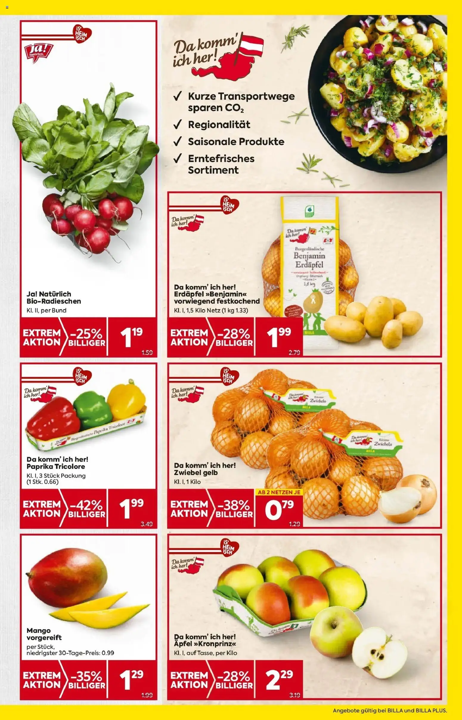 Billa Flugblatt - Grieskirchen, Wallern An Der Trattnach, Ansfelden gültig ab 30.10.2025 | Seite: 13 | Produkte: Zwiebeln, Mango, Äpfel