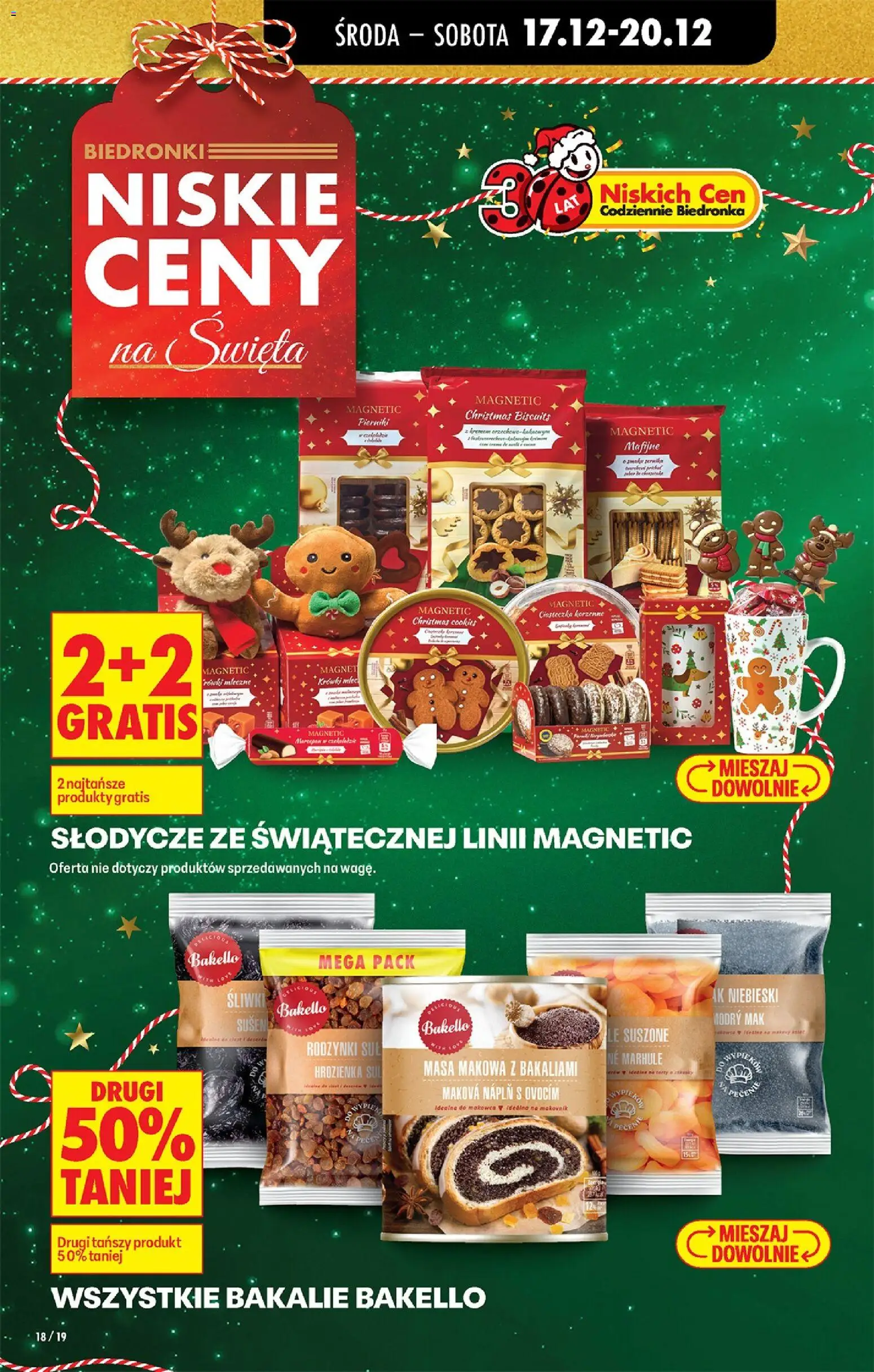 Biedronka gazetka - Oferta w tym tygodniu od 17.12.2025 | Strona: 24 | Produkty: Magnetic, Słodycze, Ciasteczka korzenne, Śliwki