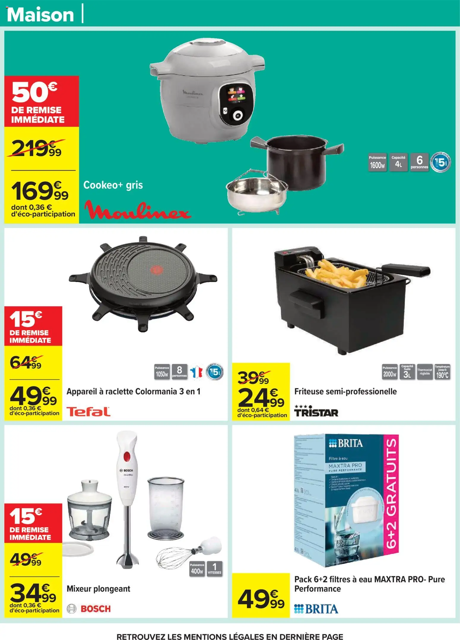 {H1} | Page: 65 | Produits: Cookeo, Friteuse, Tefal, Appareil à raclette