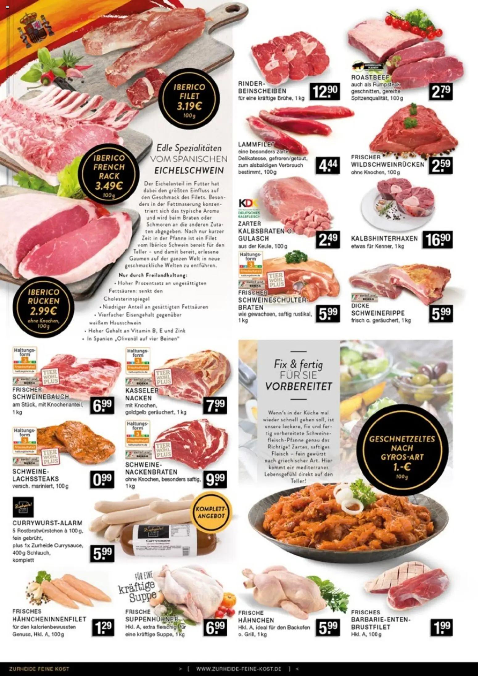 Edeka Zurheide Prospekt 	 – gültig ab 17.11.2025 | Seite: 2 | Produkte: Schweinebauch, Olivenol, Küche, Backofen